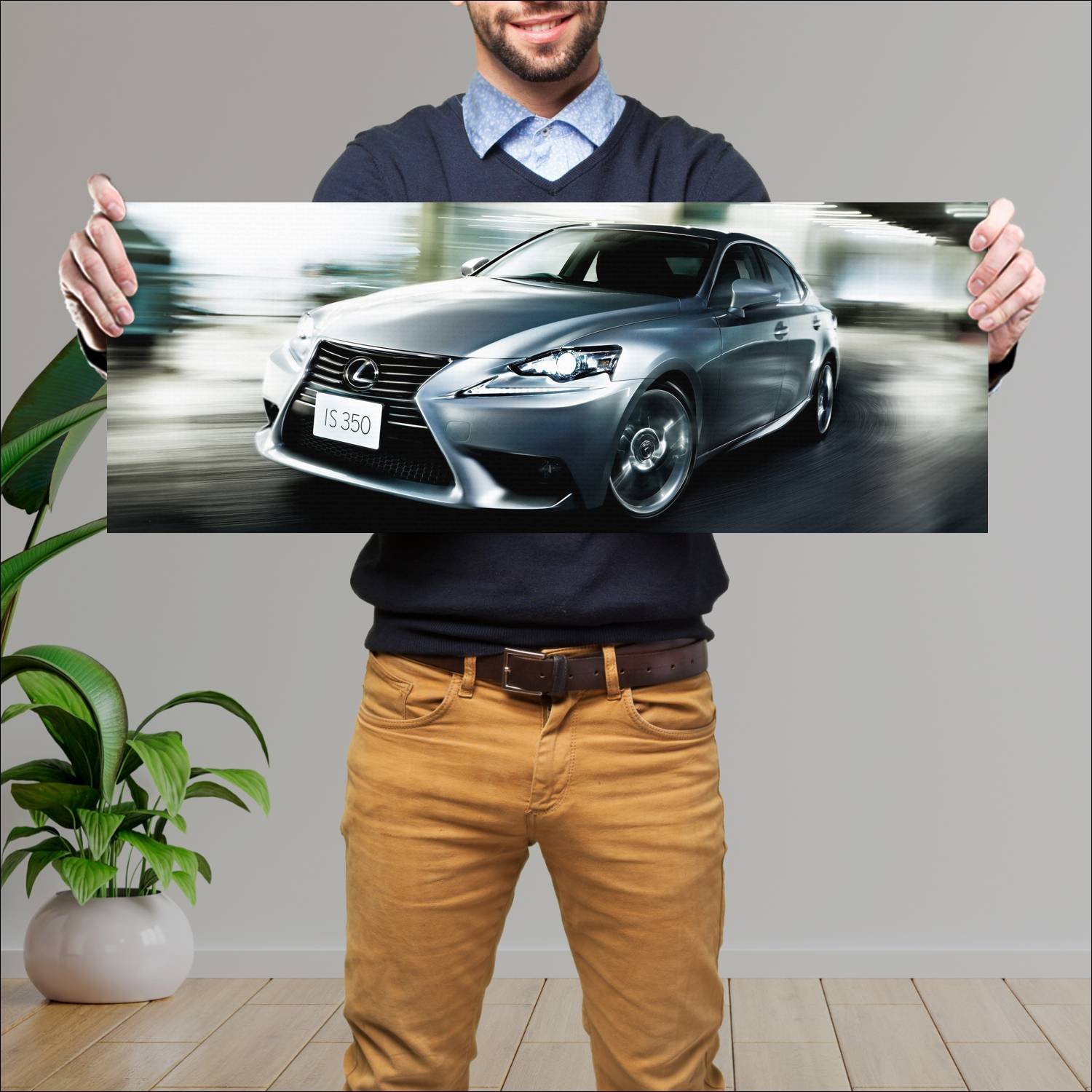 Cuadro grande 30x80cm 2013 lexus is jp auto 327 Lexus