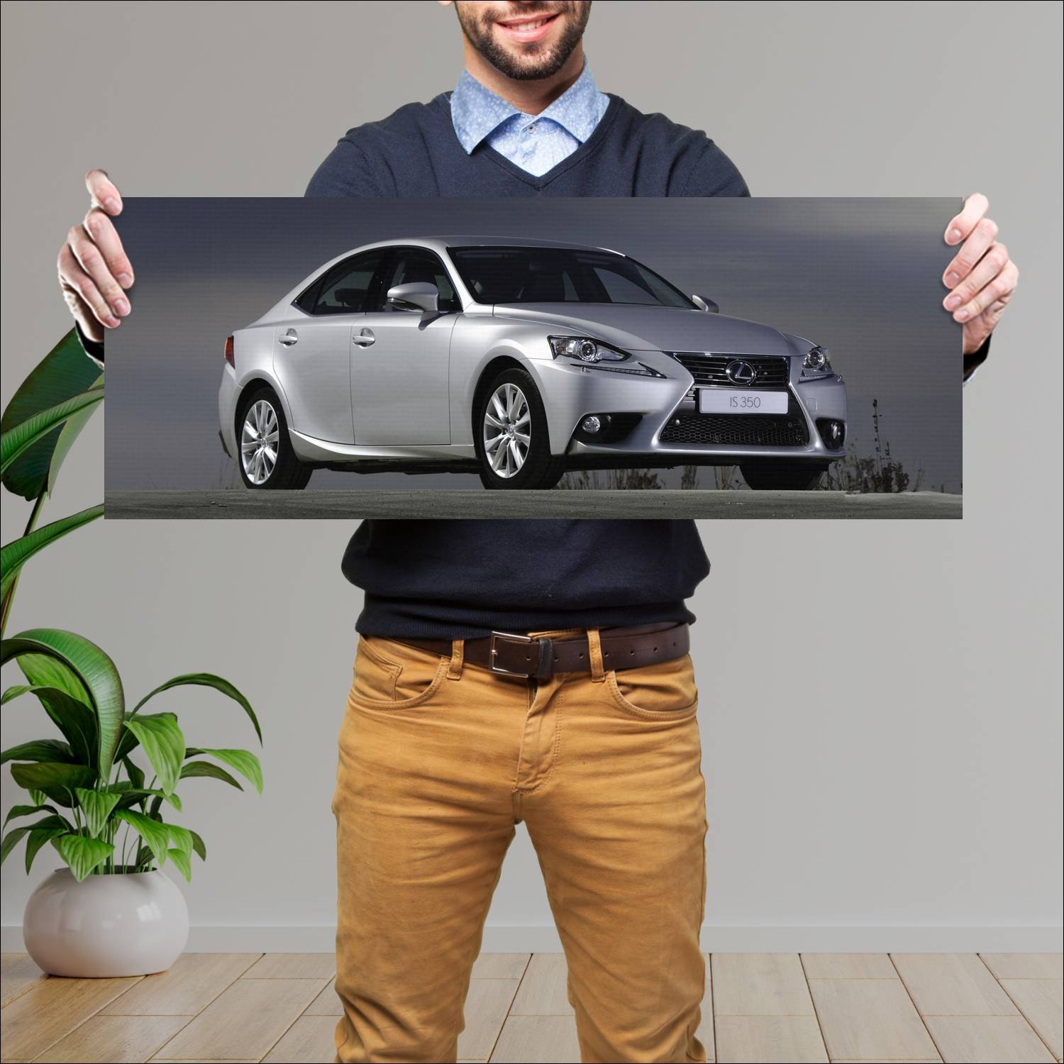 Cuadro grande 30x80cm 2013 lexus is za auto 330 Lexus