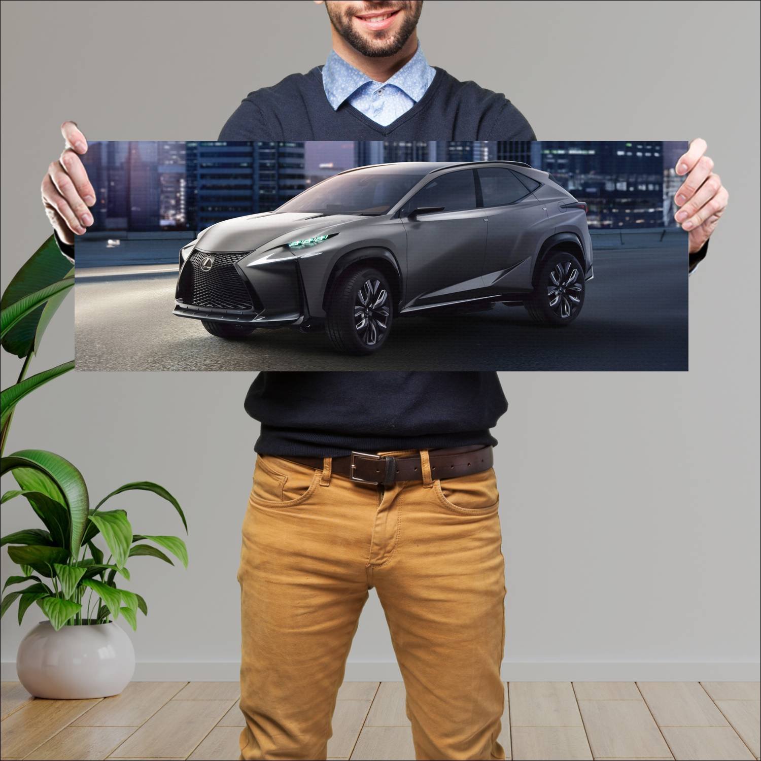 Cuadro grande 30x80cm 2013 lexus lf nx turbo conce 332 Lexus