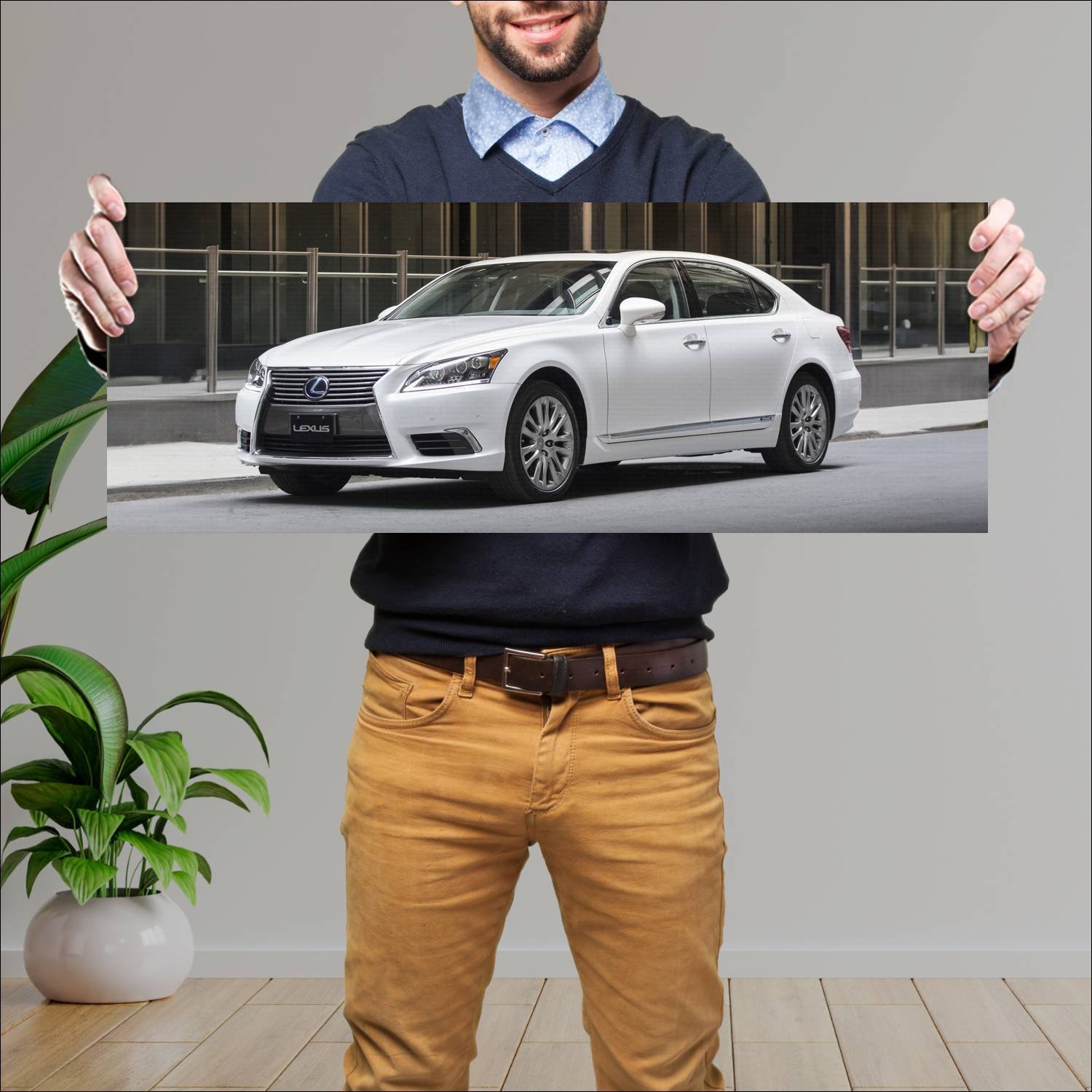 Cuadro grande 30x80cm 2013 lexus ls hybrid lwb us 336 Lexus