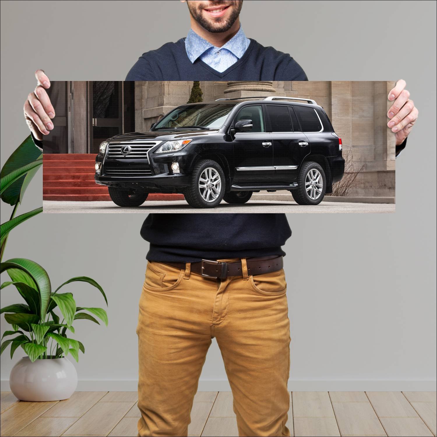 Cuadro grande 30x80cm 2013 lexus lx auto 340 Lexus