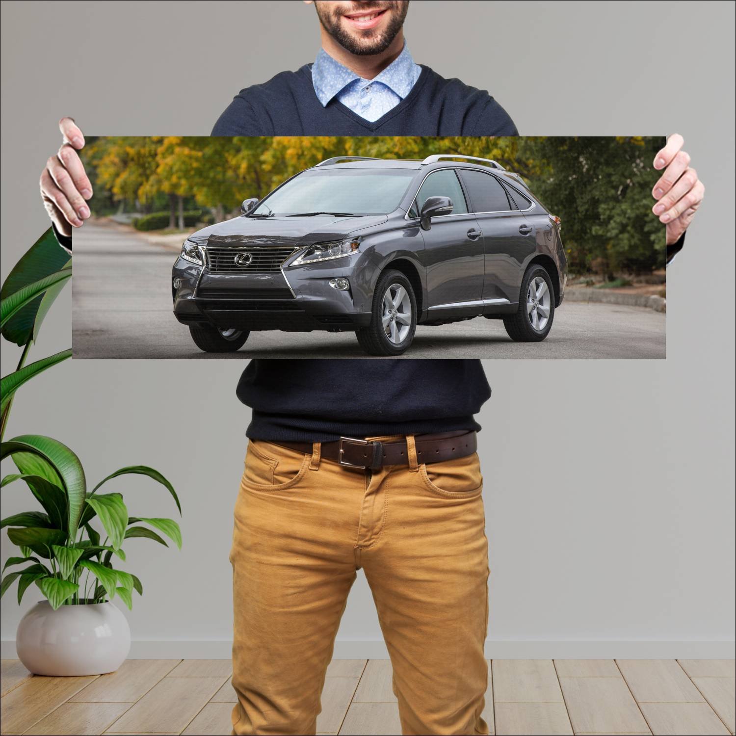 Cuadro grande 30x80cm 2013 lexus rx us auto 343 Lexus