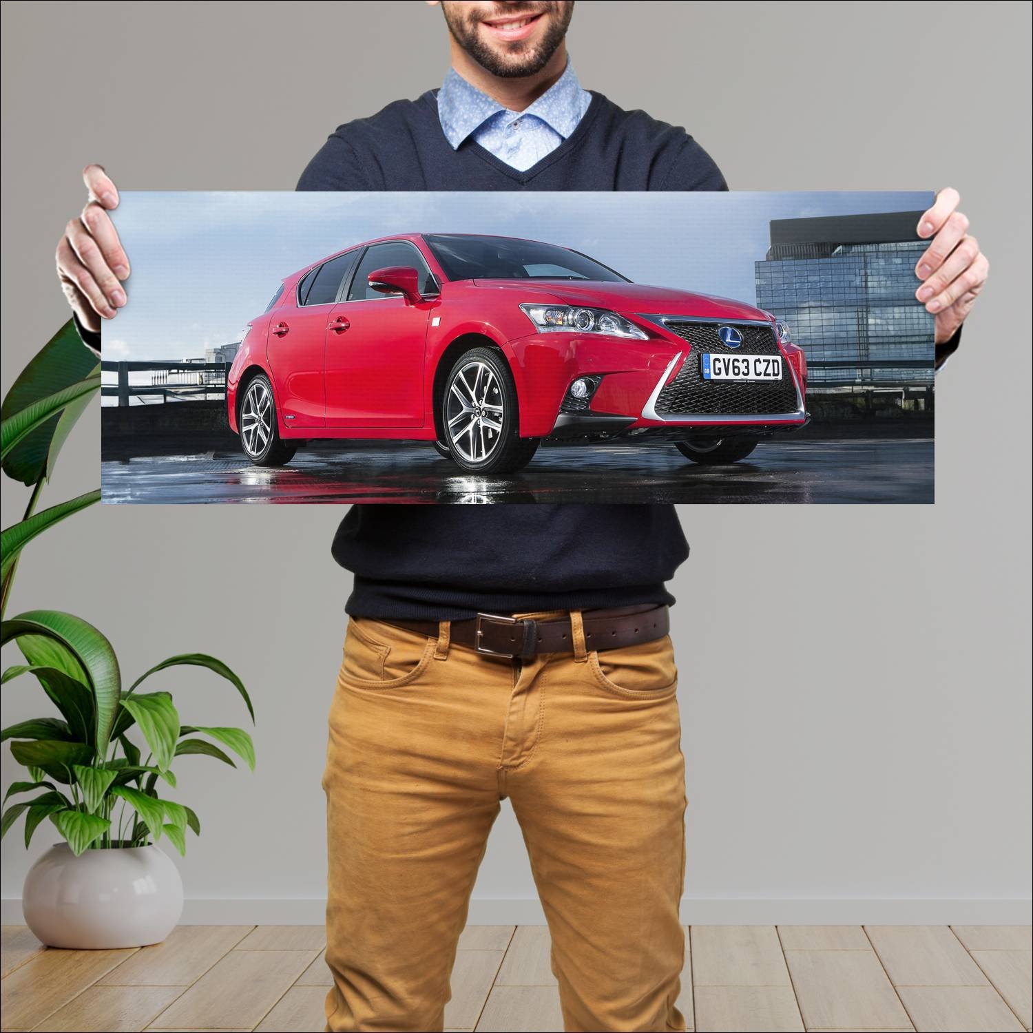 Cuadro grande 30x80cm 2014 lexus ct 200h f sport u 344 Lexus