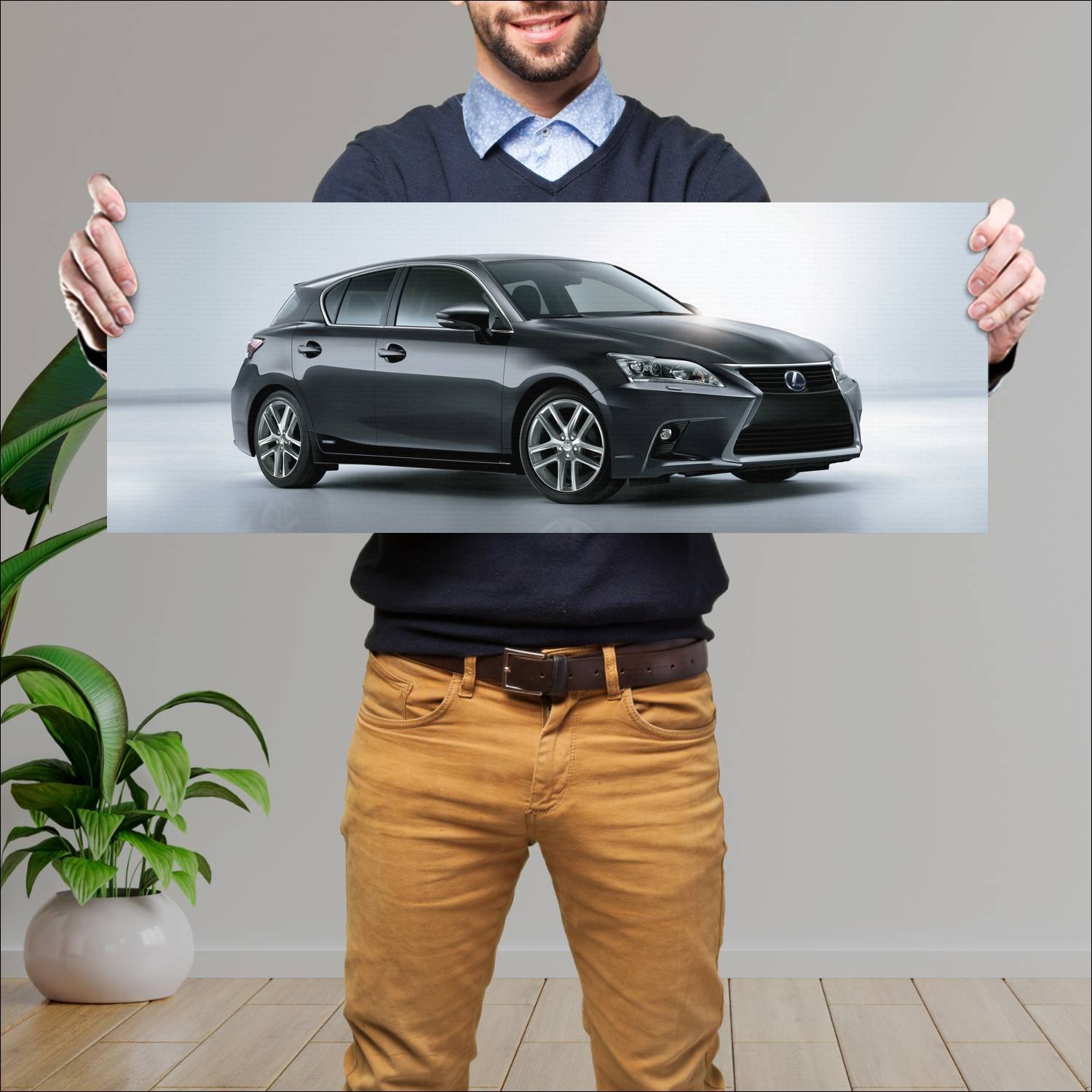 Cuadro grande 30x80cm 2014 lexus ct hybrid auto 345 Lexus