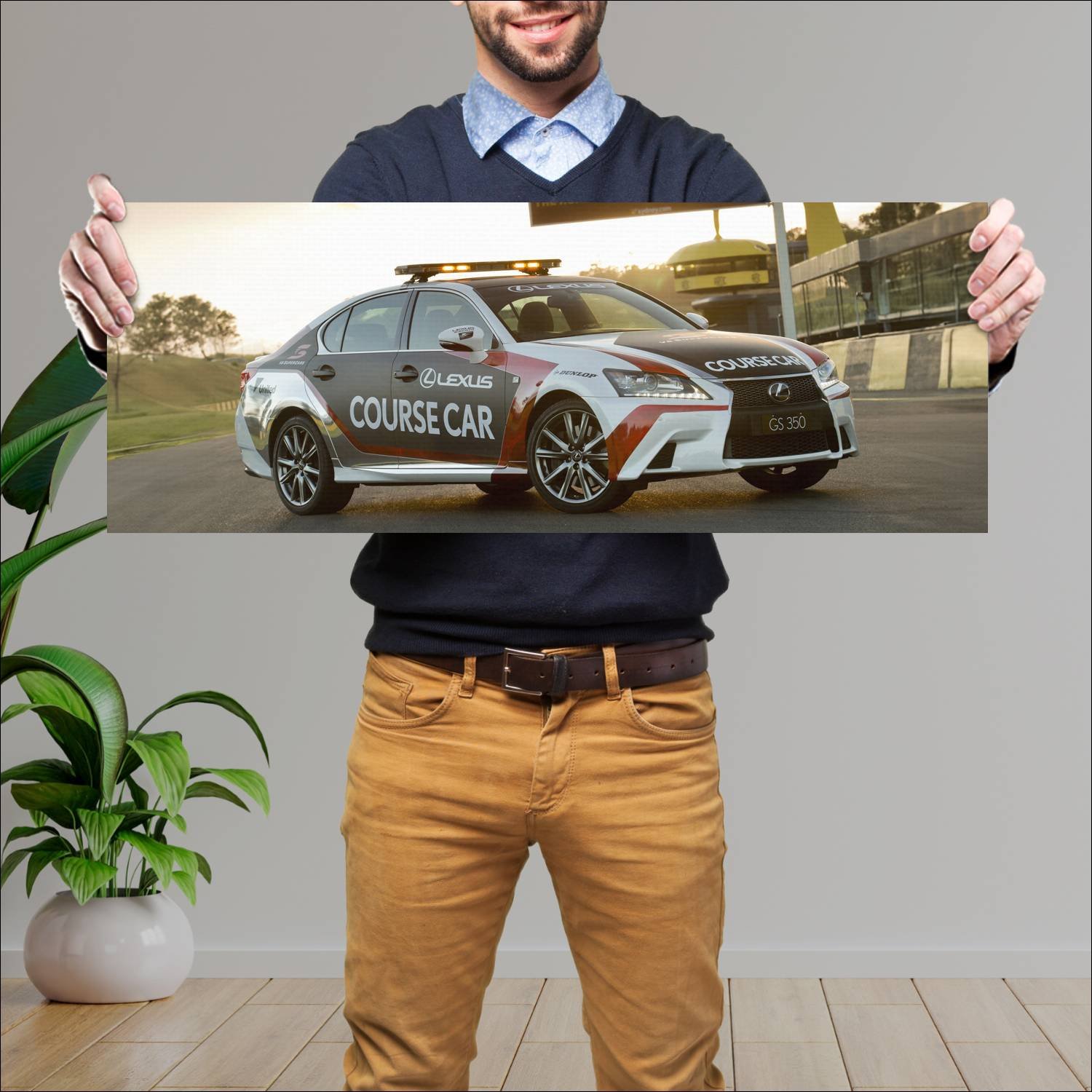 Cuadro grande 30x80cm 2014 lexus gs f sport superc 353 Lexus