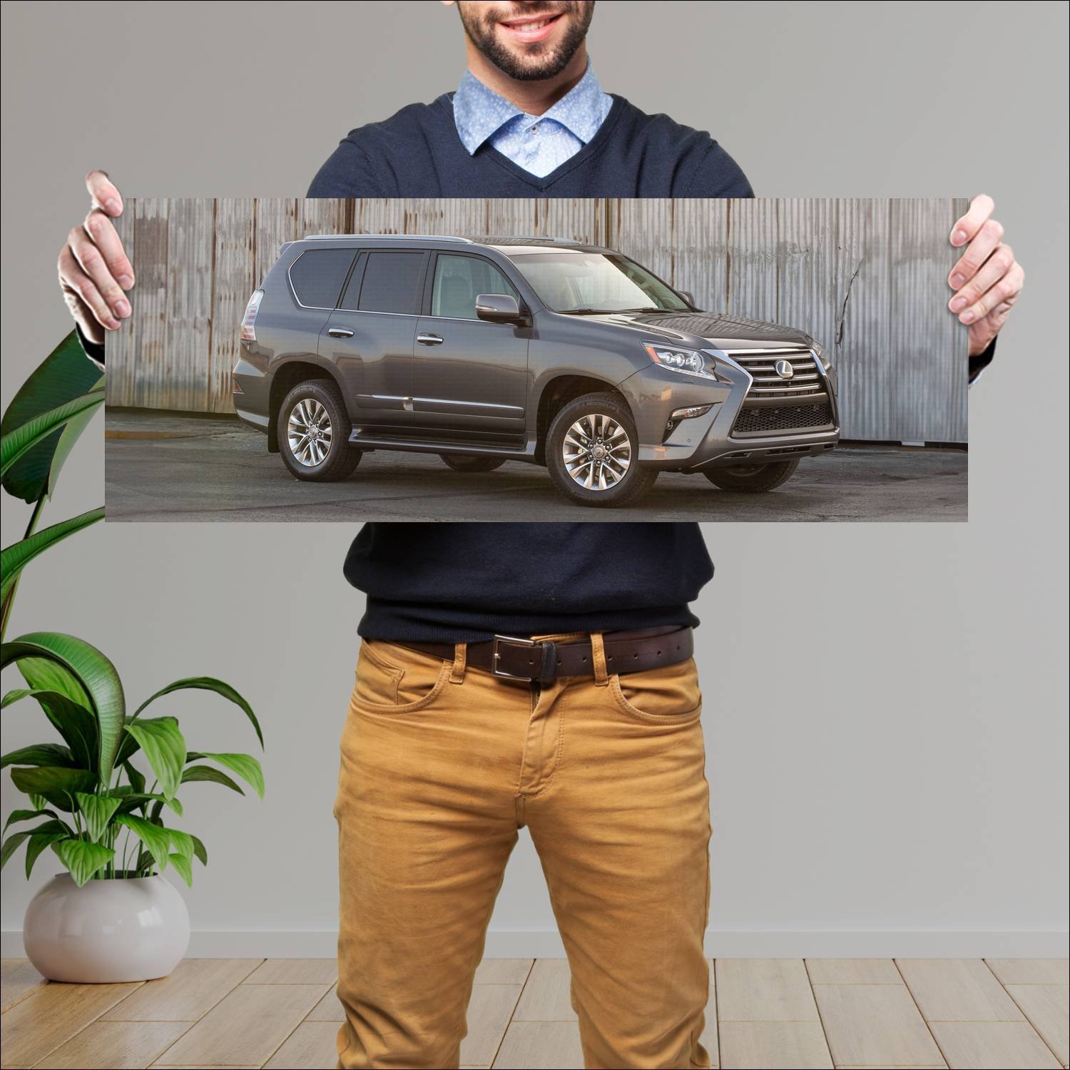 Cuadro grande 30x80cm 2014 lexus gx auto 355 Lexus