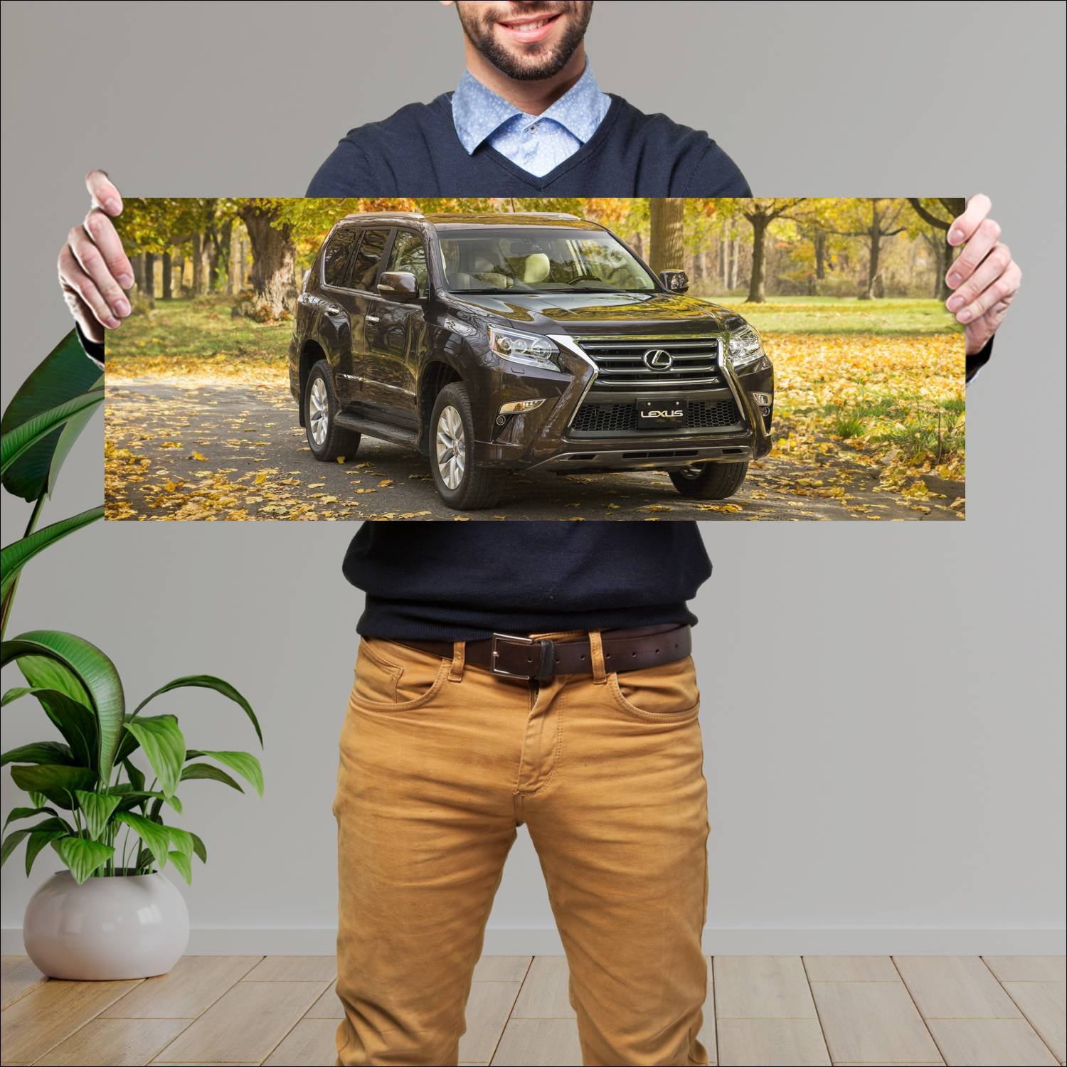 Cuadro grande 30x80cm 2014 lexus gx auto 356 Lexus