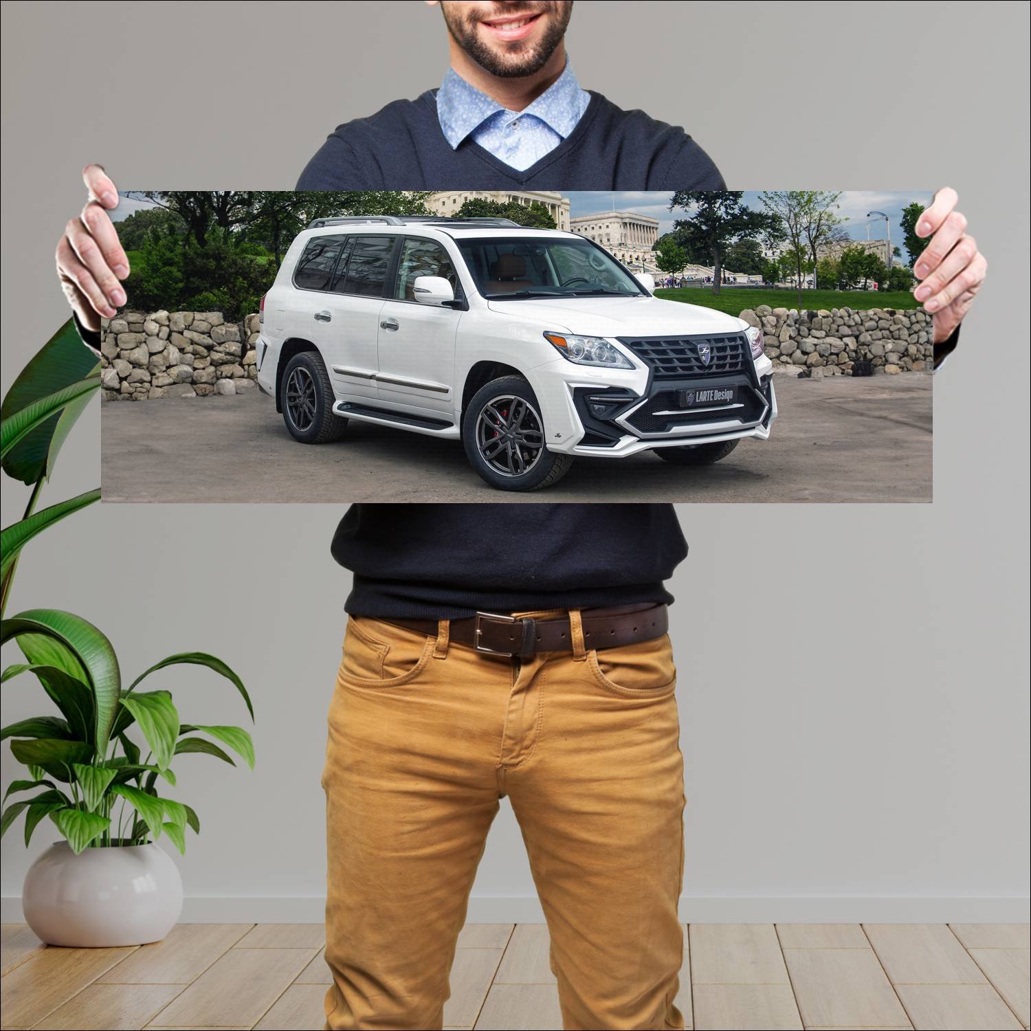 Cuadro grande 30x80cm 2014 lexus lx alligator by l 367 Lexus