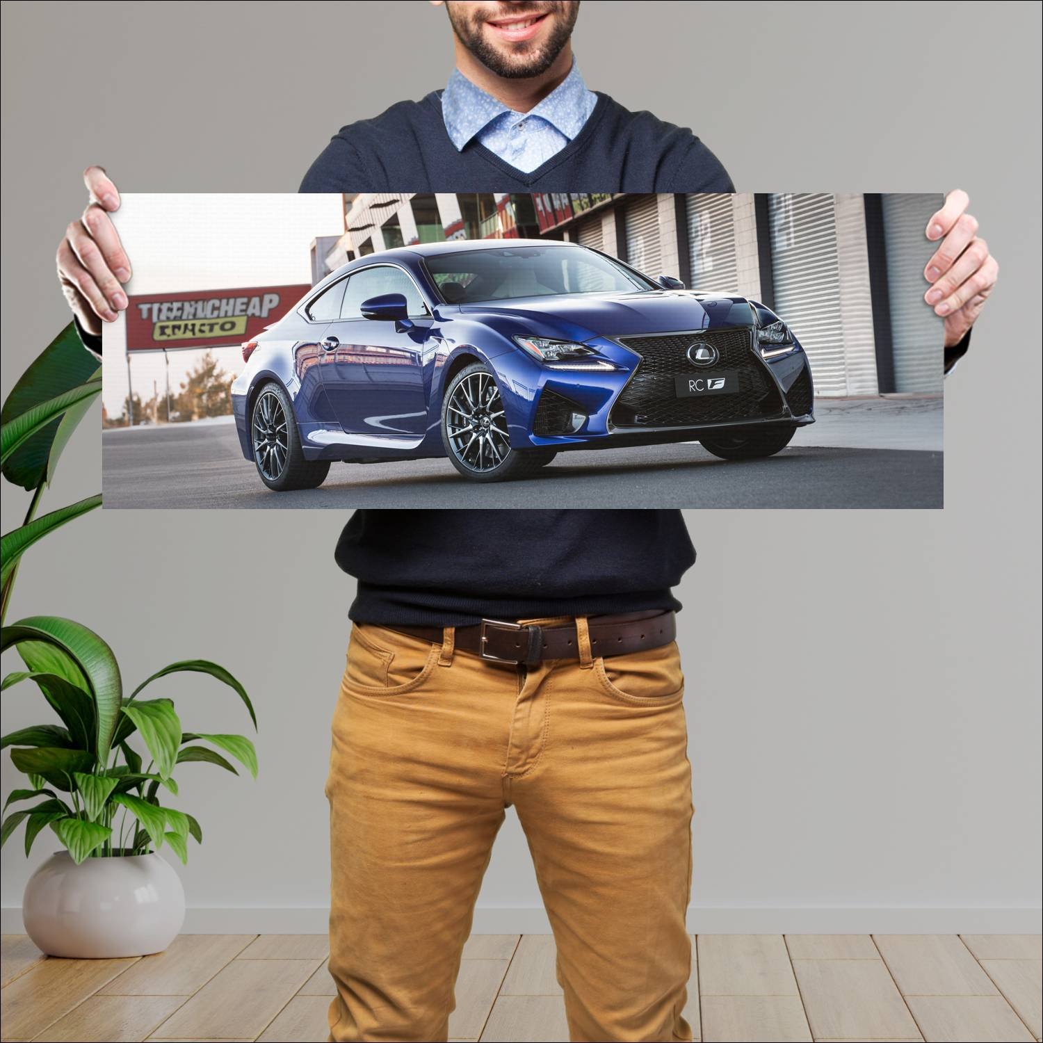 Cuadro grande 30x80cm 2014 lexus rc f au auto 380 Lexus