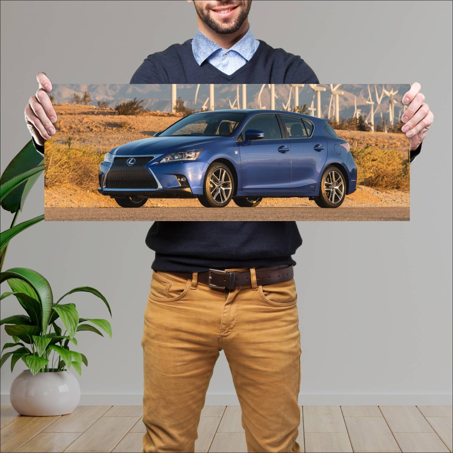 Cuadro grande 30x80cm 2015 lexus ct hybrid f sport 391 Lexus