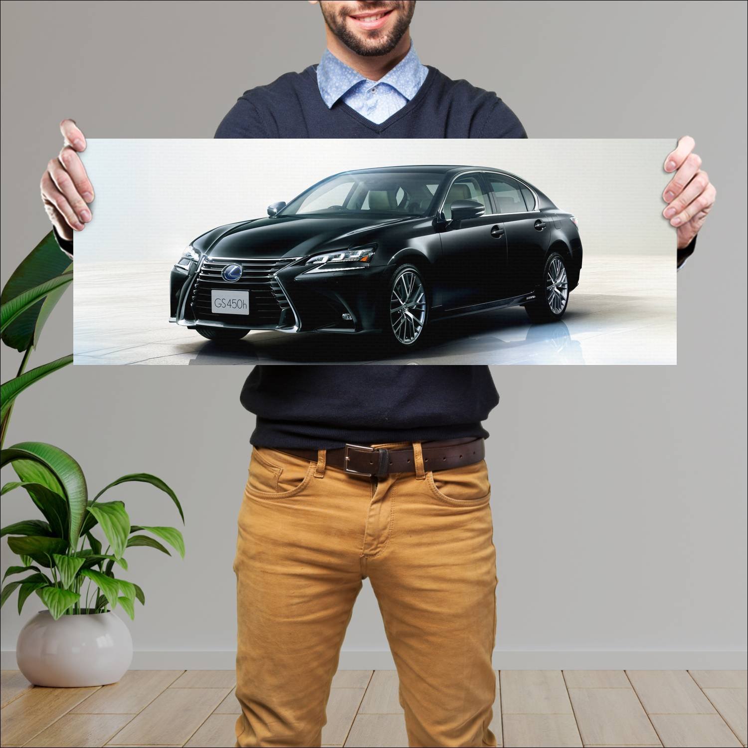Cuadro grande 30x80cm 2015 lexus gs hybrid jp Lexus