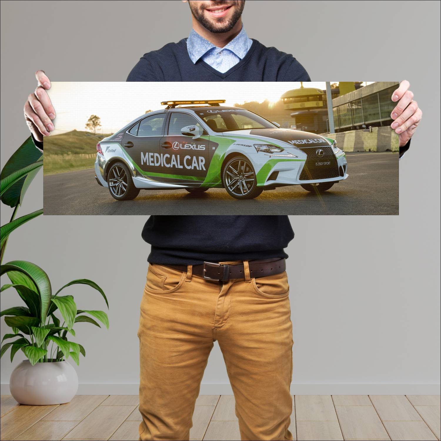 Cuadro grande 30x80cm 2015 lexus is f sport superc 411 Lexus