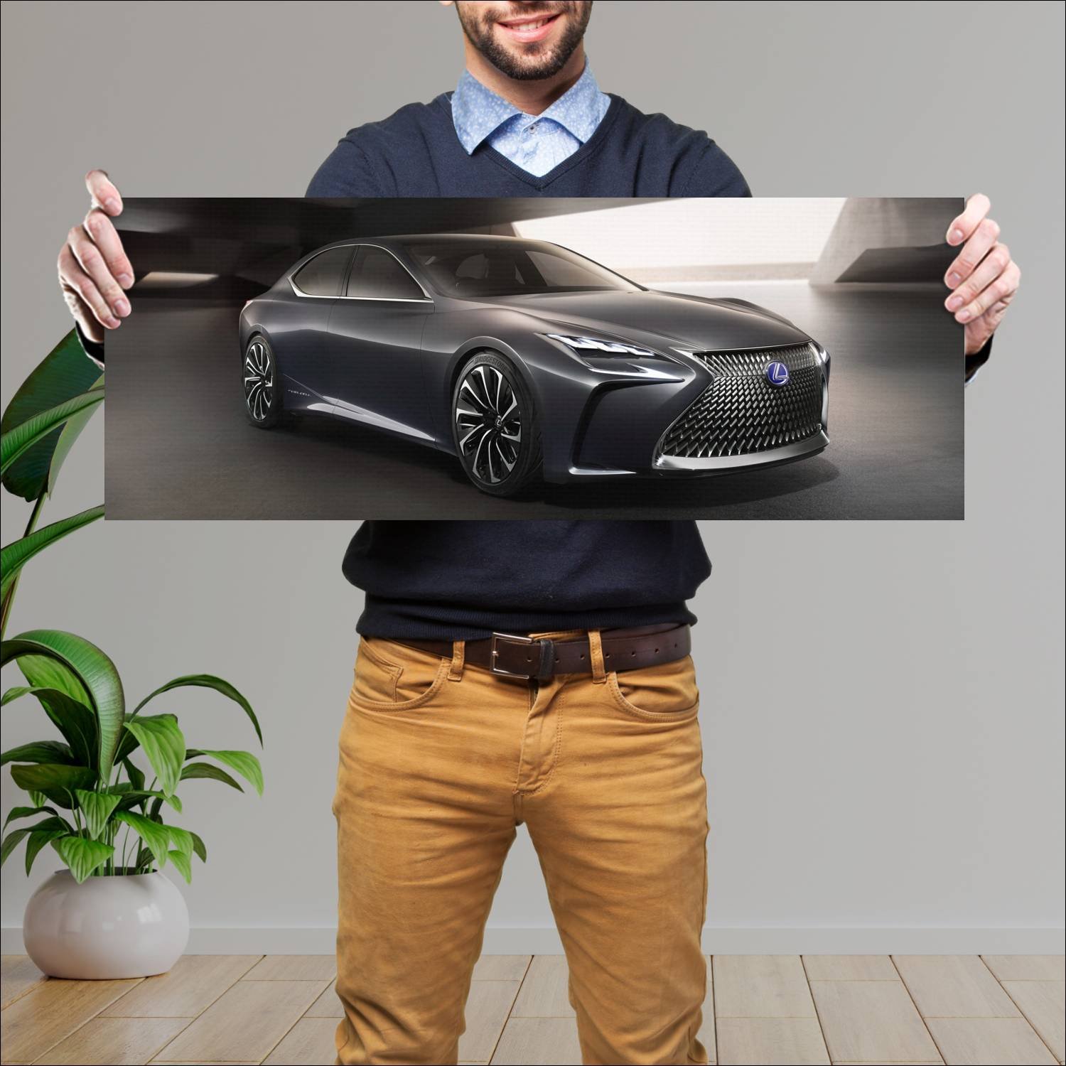 Cuadro grande 30x80cm 2015 lexus lf fc concept 356 412 Lexus