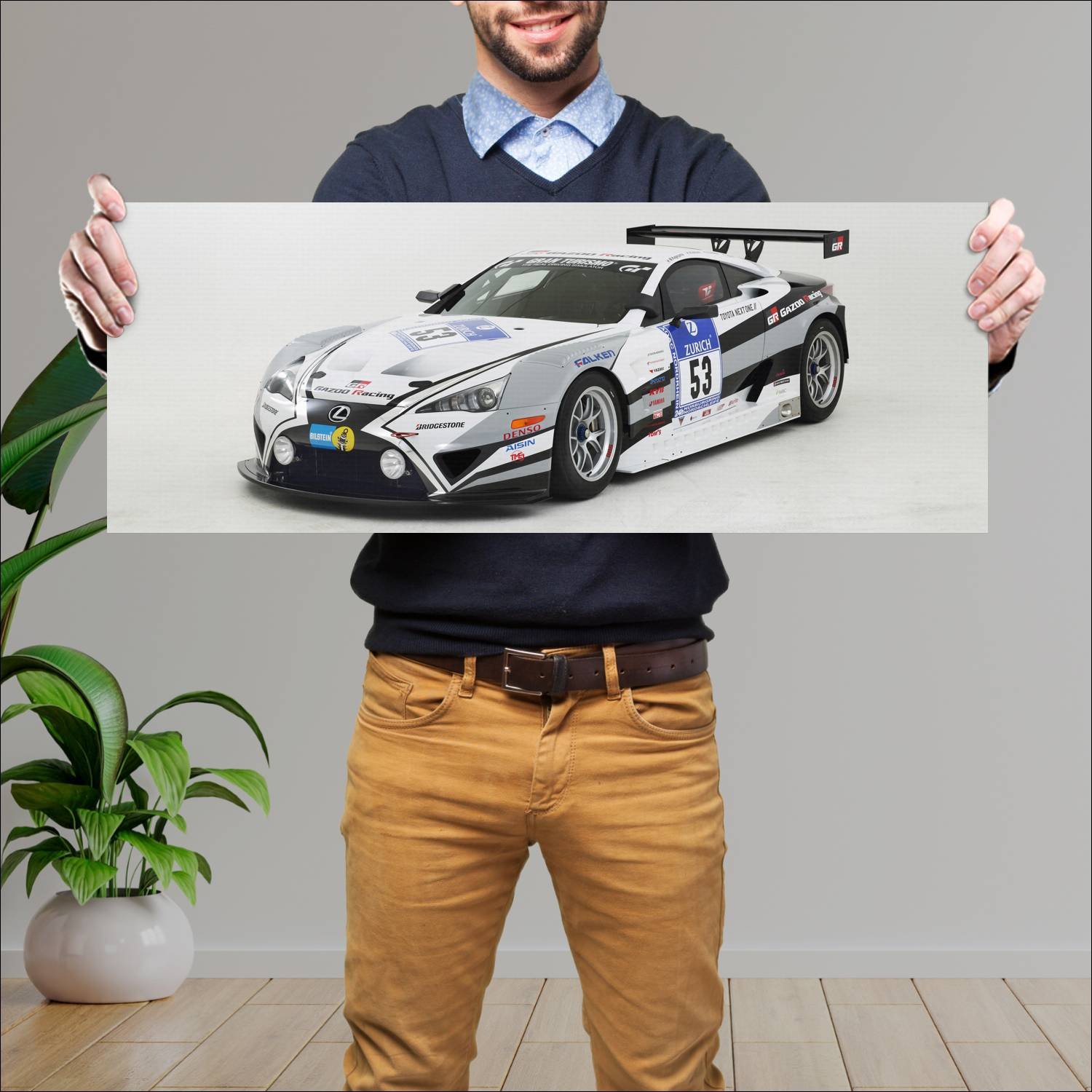Cuadro grande 30x80cm 2015 lexus lfa code x by gaz 414 Lexus
