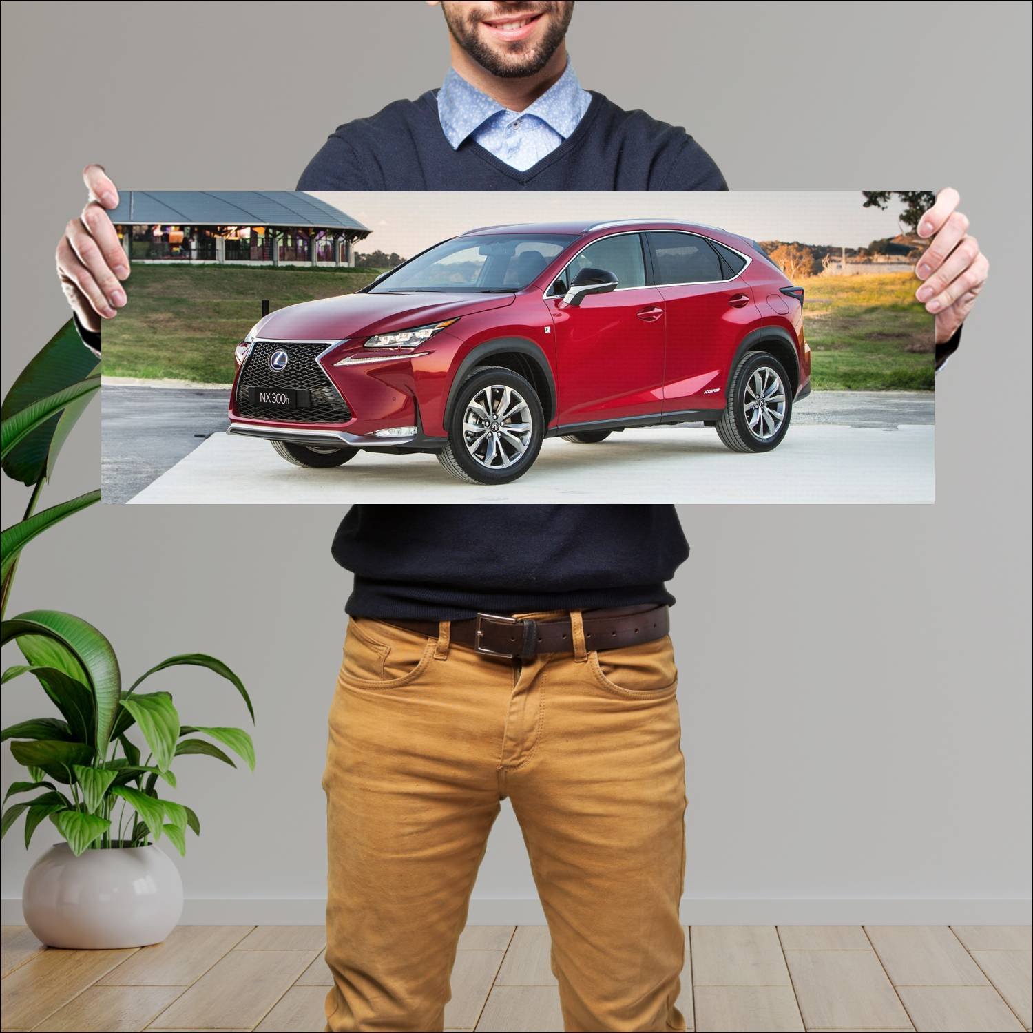 Cuadro grande 30x80cm 2015 lexus nx hybrid f sport 420 Lexus