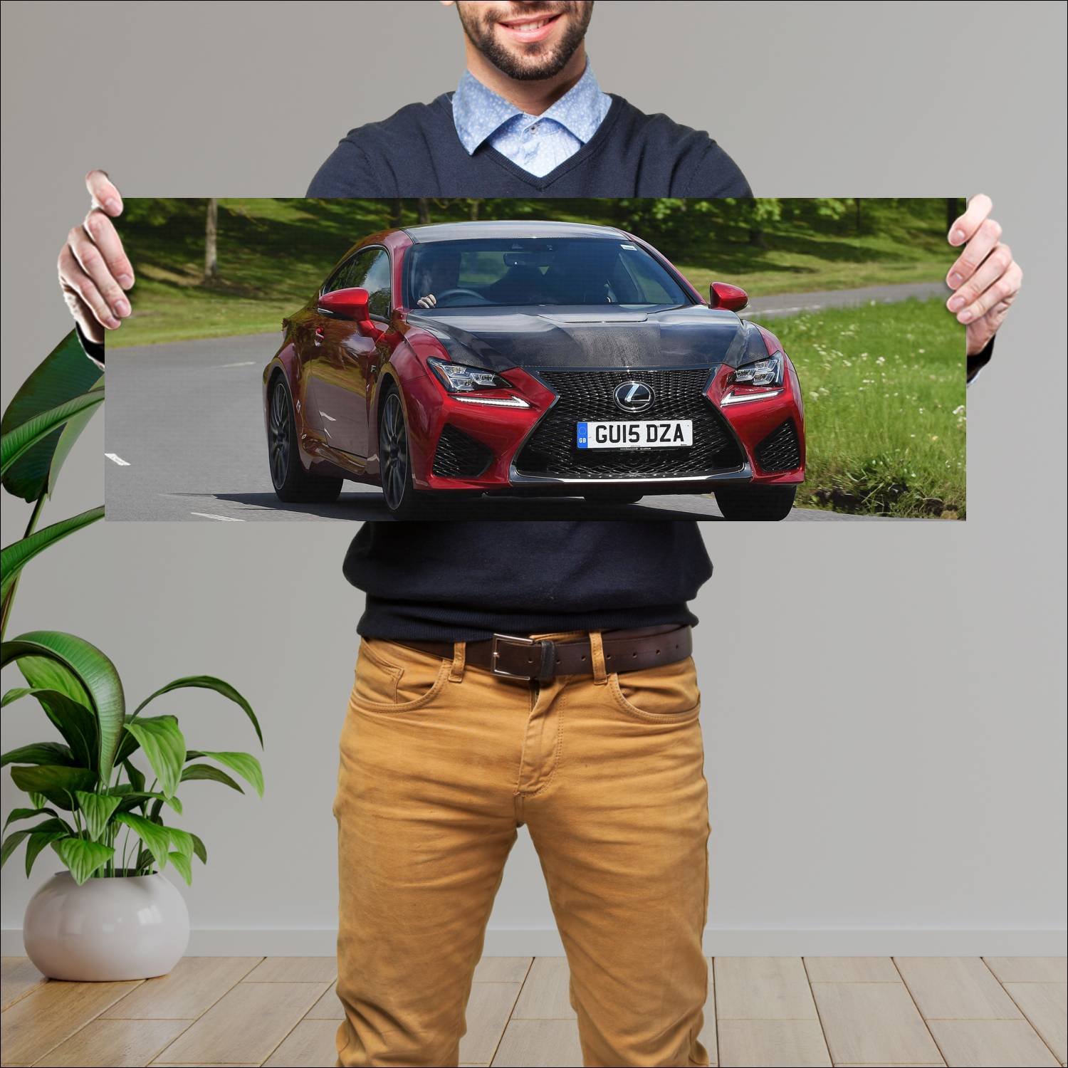 Cuadro grande 30x80cm 2015 lexus rc f carbon packa 425 Lexus