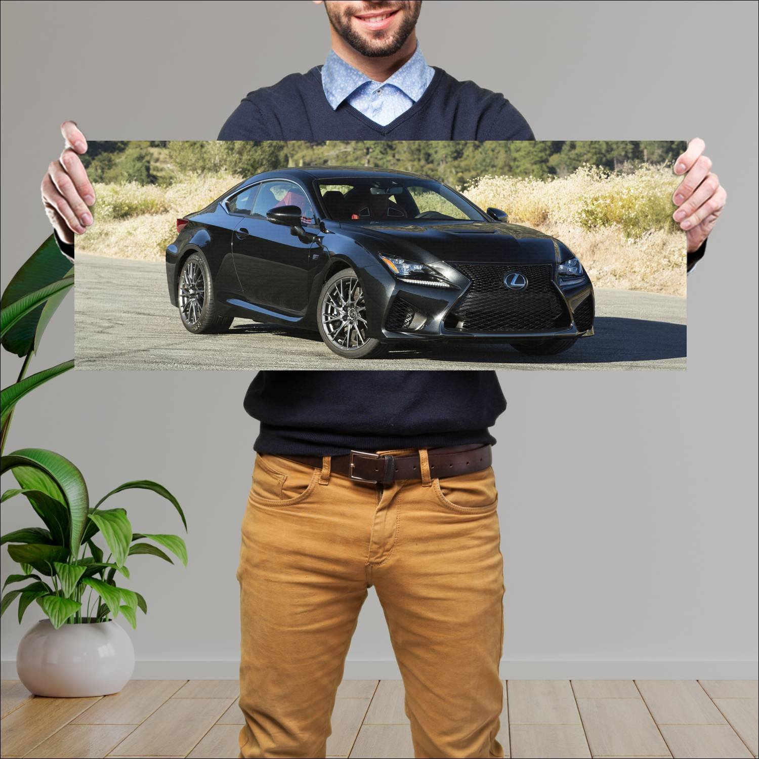 Cuadro grande 30x80cm 2015 lexus rc f us auto 430 Lexus