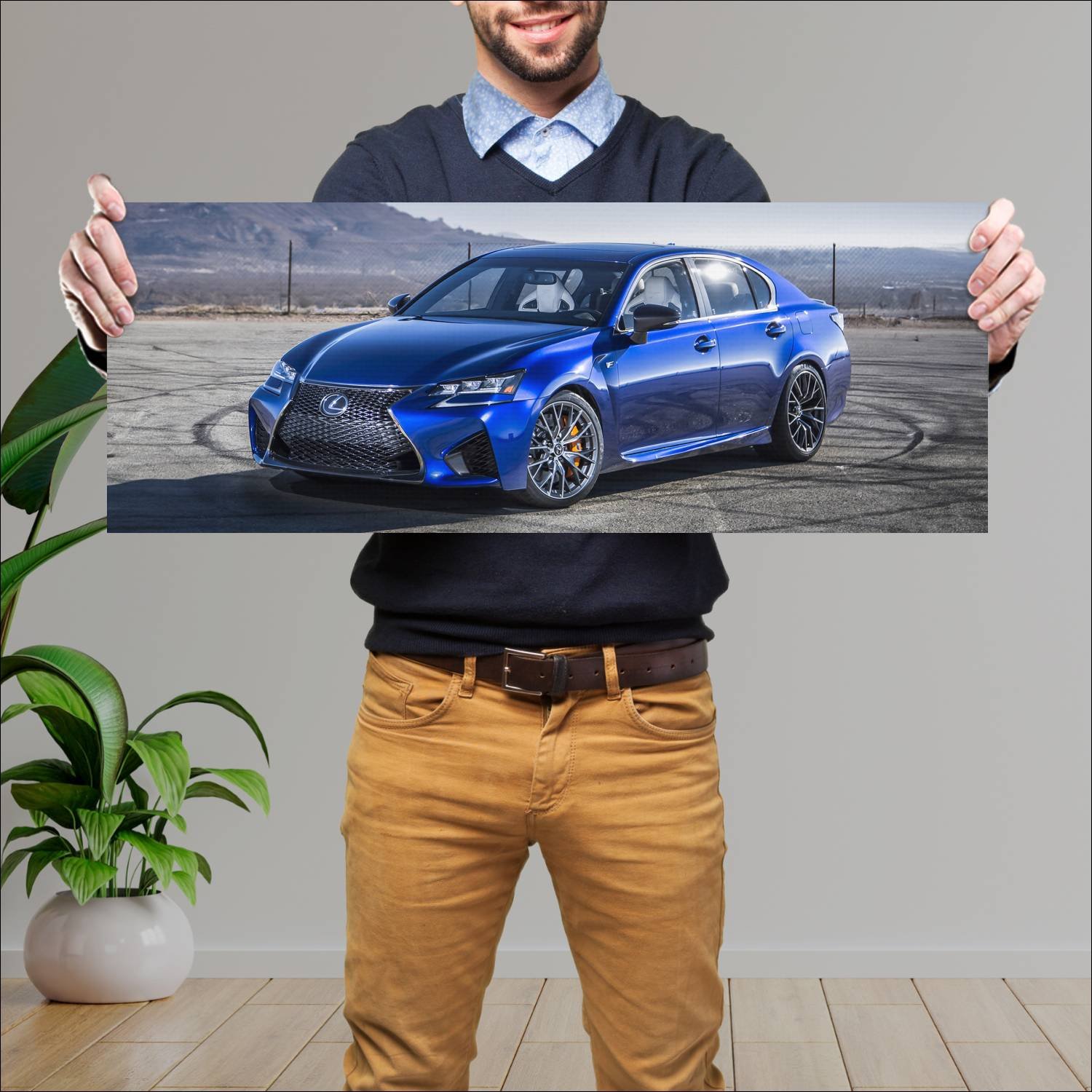 Cuadro grande 30x80cm 2016 lexus gs f us auto 460 Lexus
