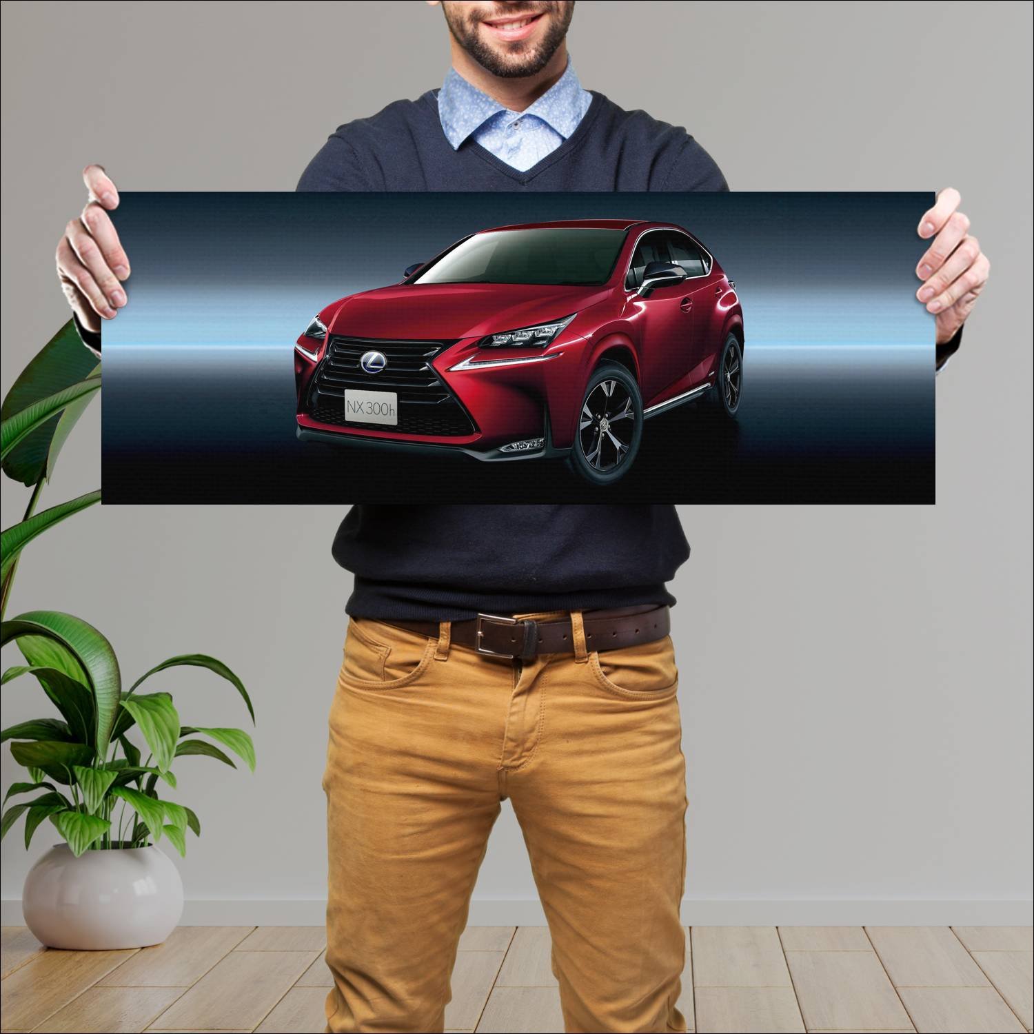 Cuadro grande 30x80cm 2016 lexus nx hybrid urban s 481 Lexus