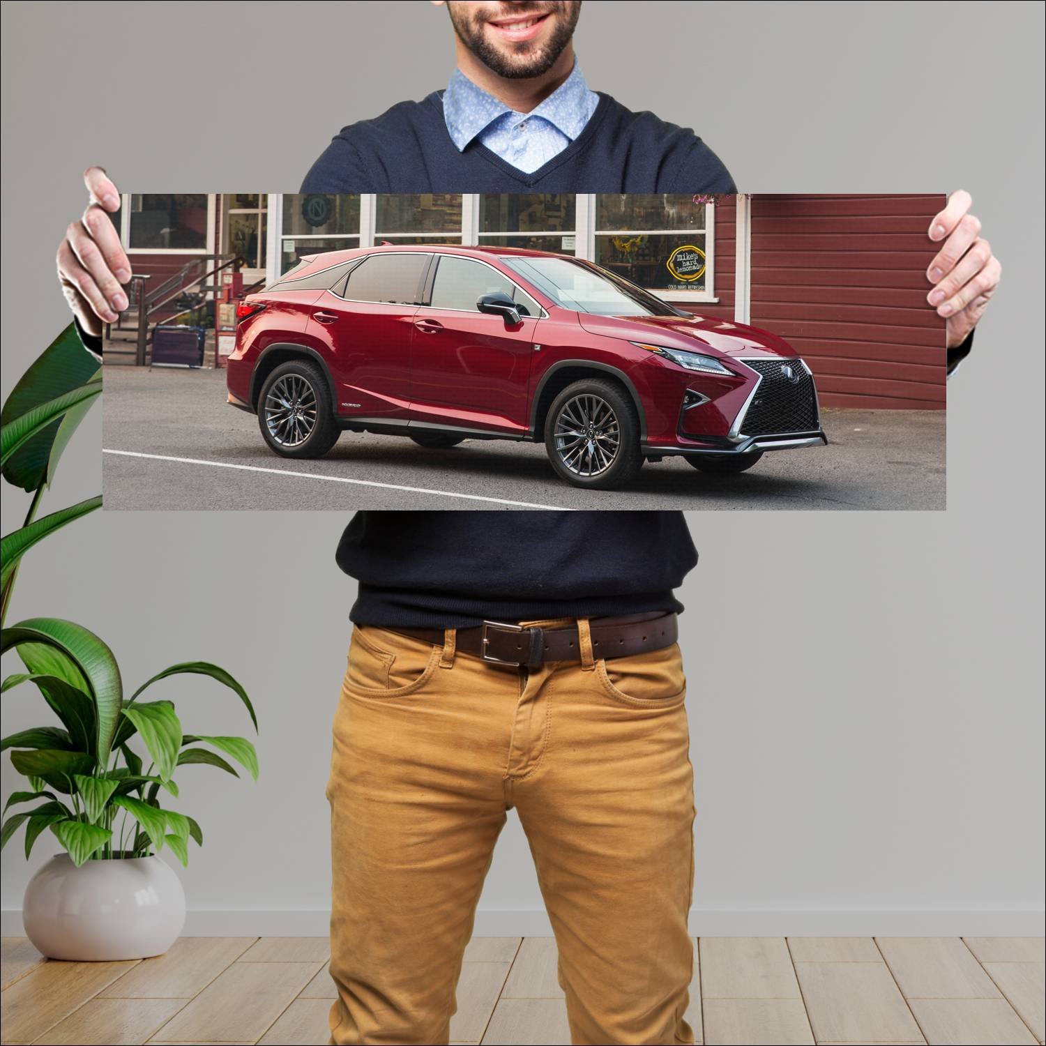 Cuadro grande 30x80cm 2016 lexus rx hybrid f sport 485 Lexus