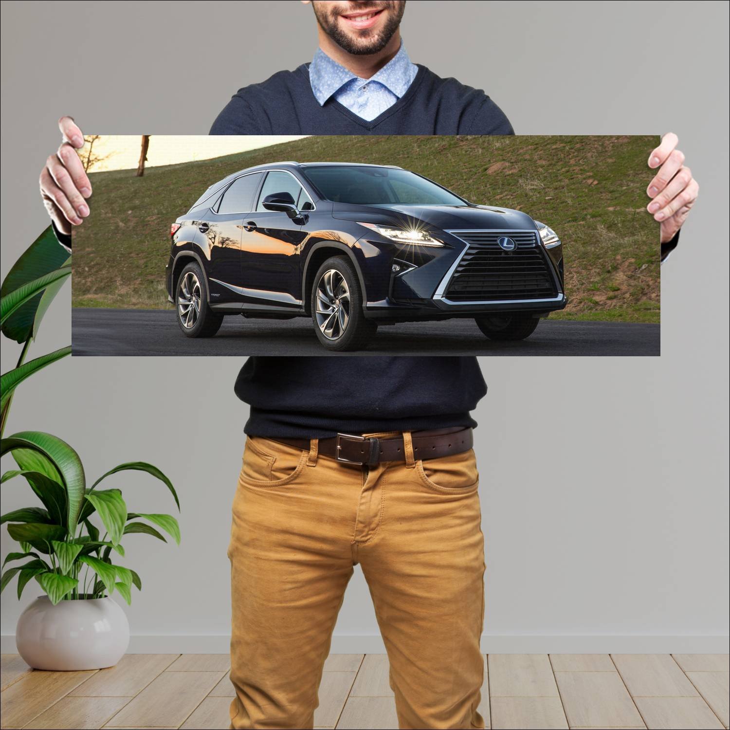 Cuadro grande 30x80cm 2016 lexus rx hybrid us Lexus