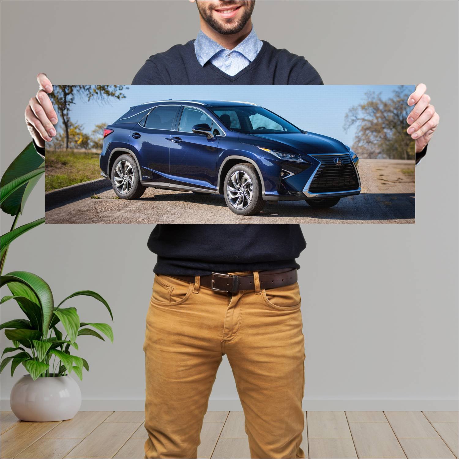 Cuadro grande 30x80cm 2016 lexus rx hybrid us Lexus