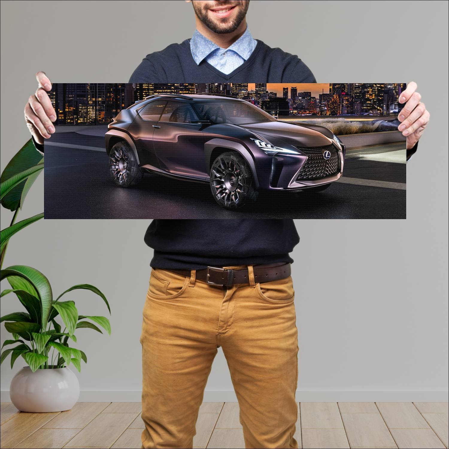Cuadro grande 30x80cm 2016 lexus ux concept auto 493 Lexus
