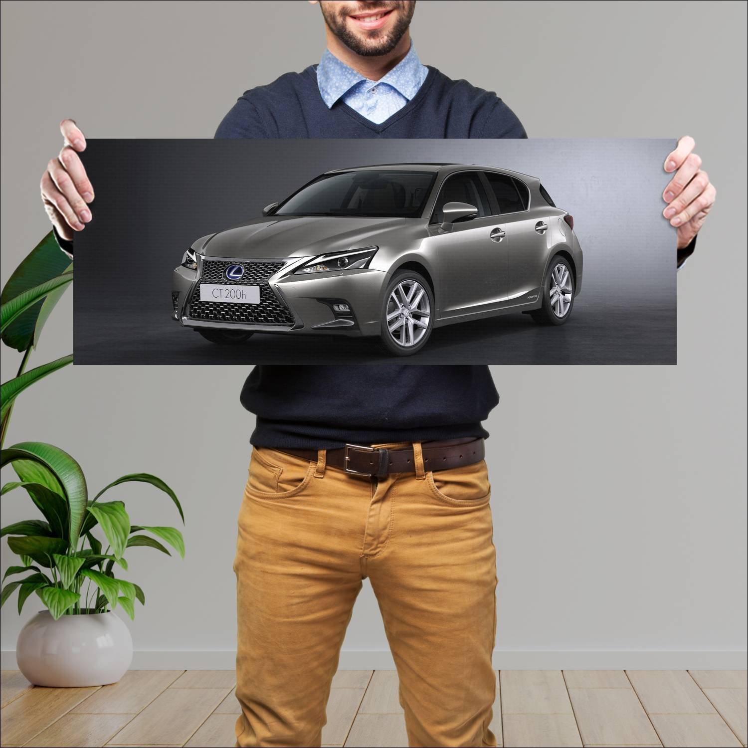 Cuadro grande 30x80cm 2017 lexus ct hybrid auto 494 Lexus