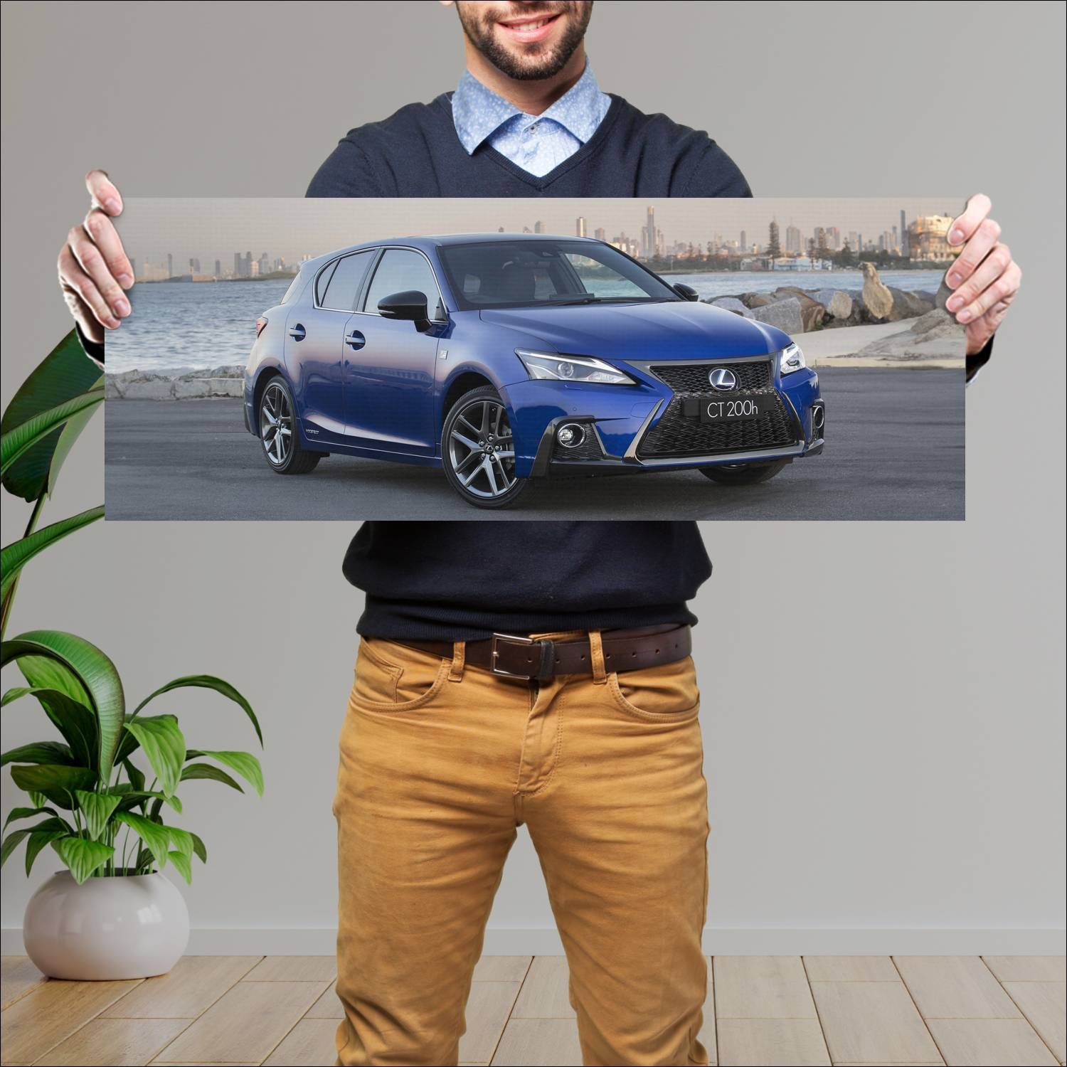 Cuadro grande 30x80cm 2017 lexus ct hybrid f sport 497 Lexus