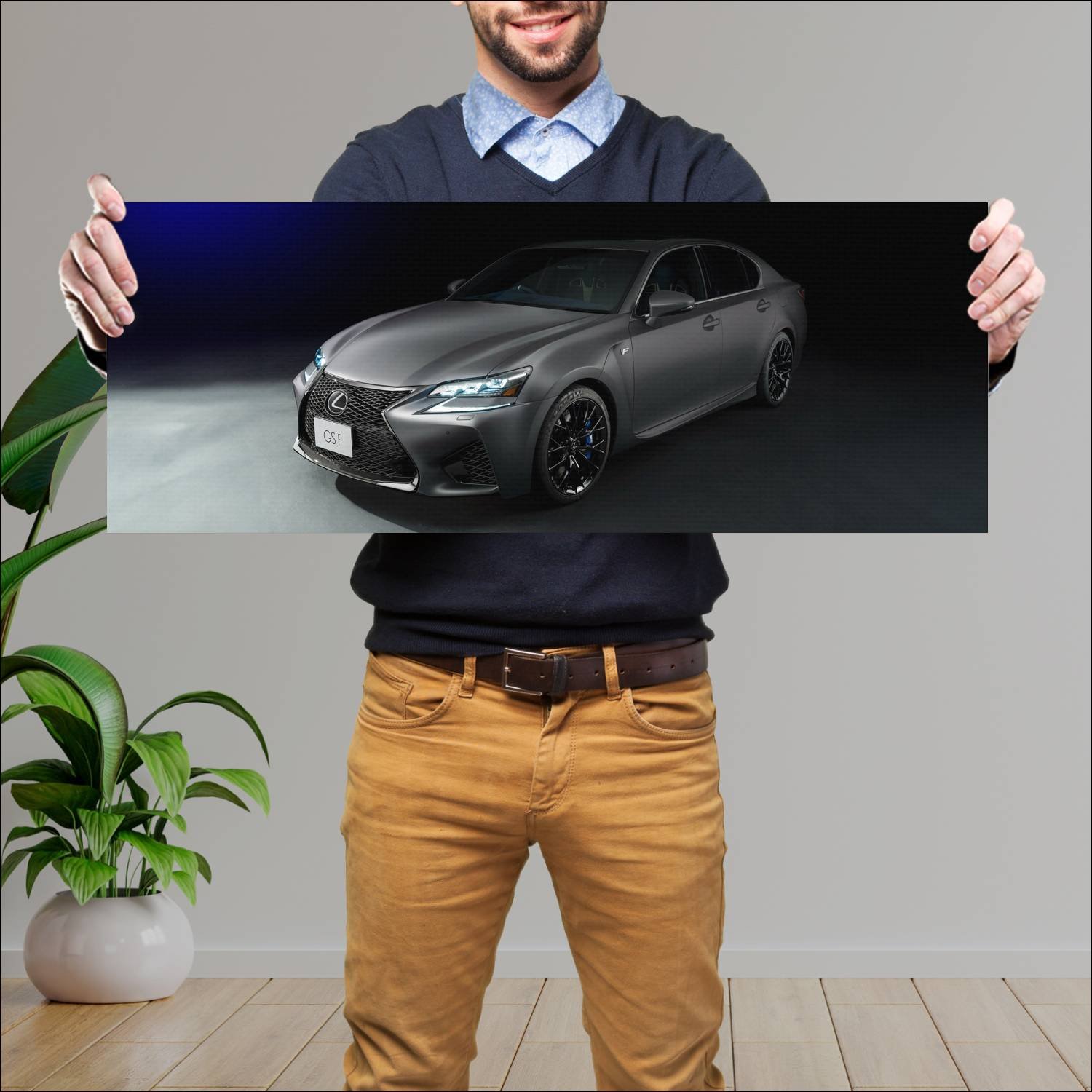 Cuadro grande 30x80cm 2017 lexus gs f 10th anniver 499 Lexus