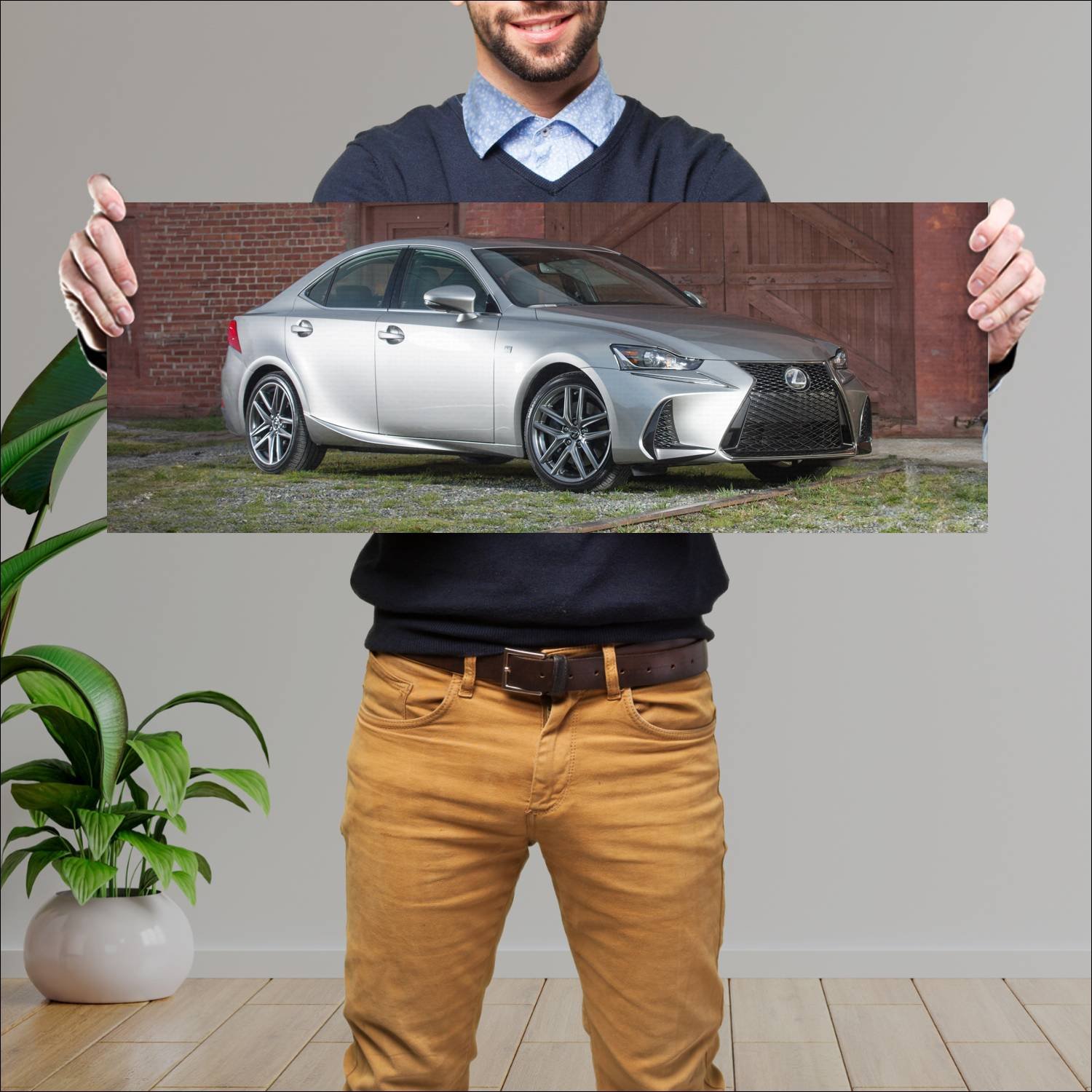 Cuadro grande 30x80cm 2017 lexus is f sport us 620 502 Lexus