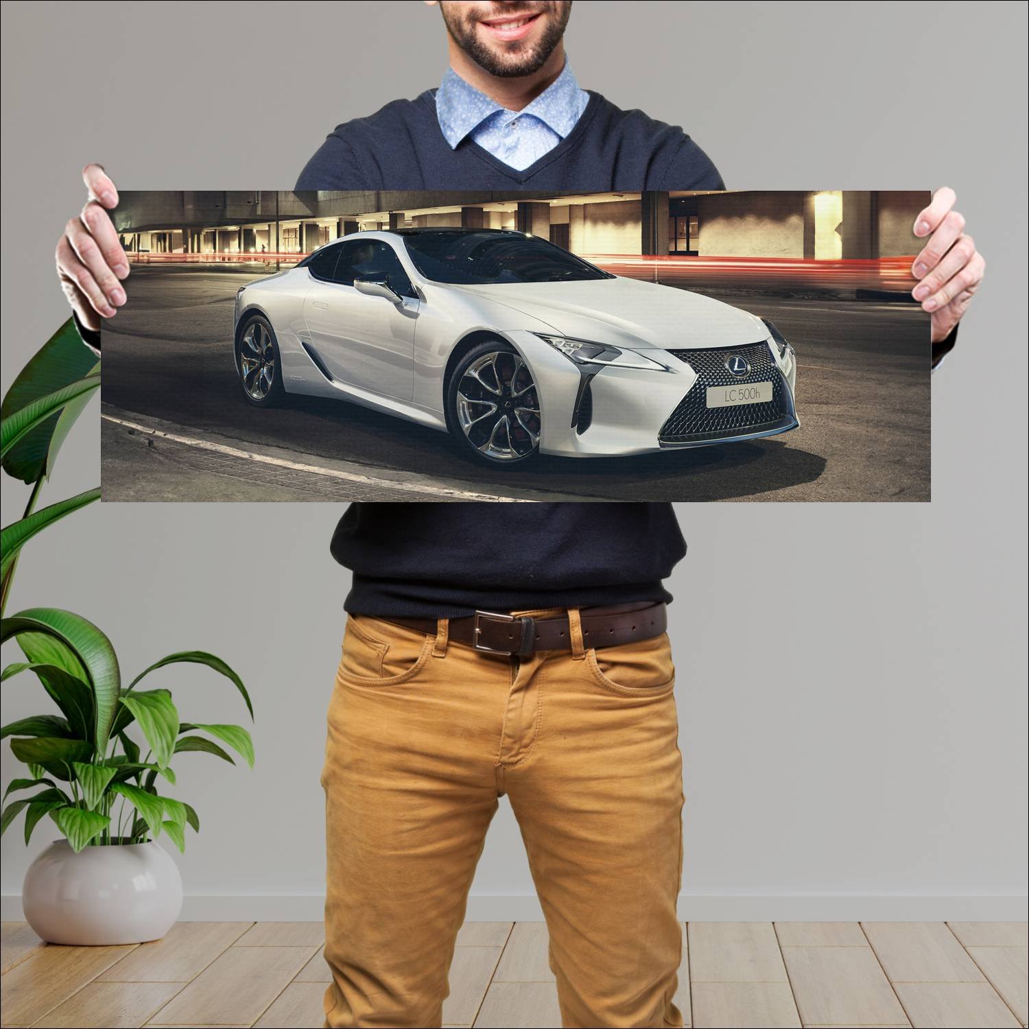 Cuadro grande 30x80cm 2017 lexus lc hybrid launch 509 Lexus