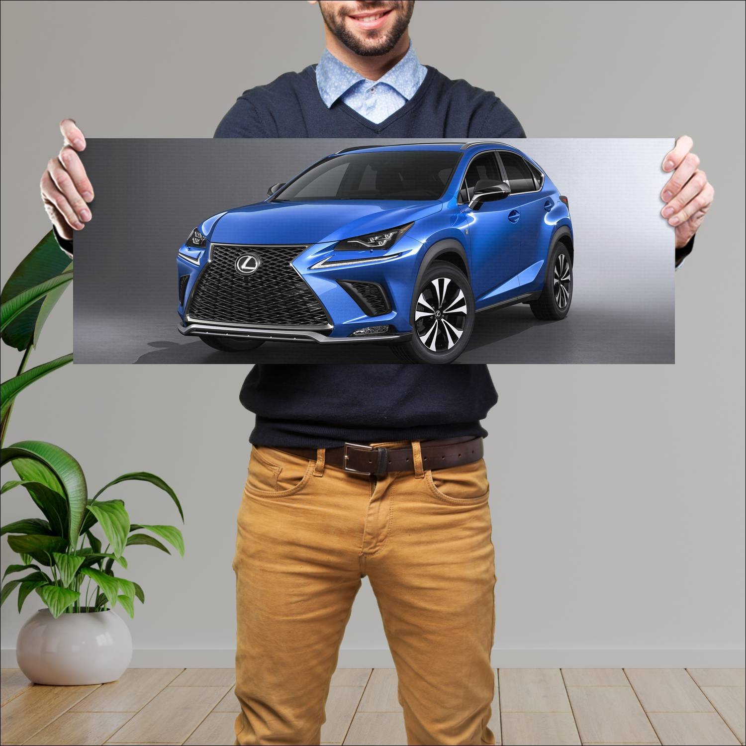 Cuadro grande 30x80cm 2017 lexus nx f sport auto 519 Lexus