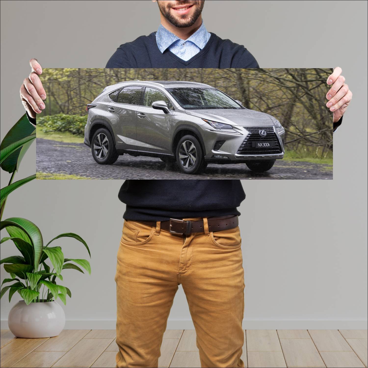 Cuadro grande 30x80cm 2017 lexus nx hybrid au Lexus