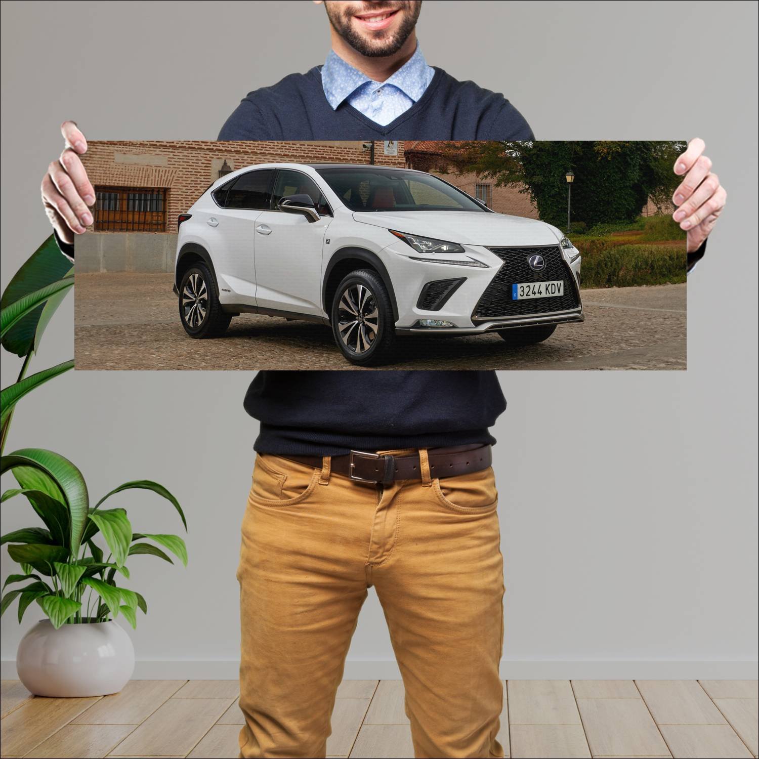 Cuadro grande 30x80cm 2017 lexus nx hybrid f sport 524 Lexus