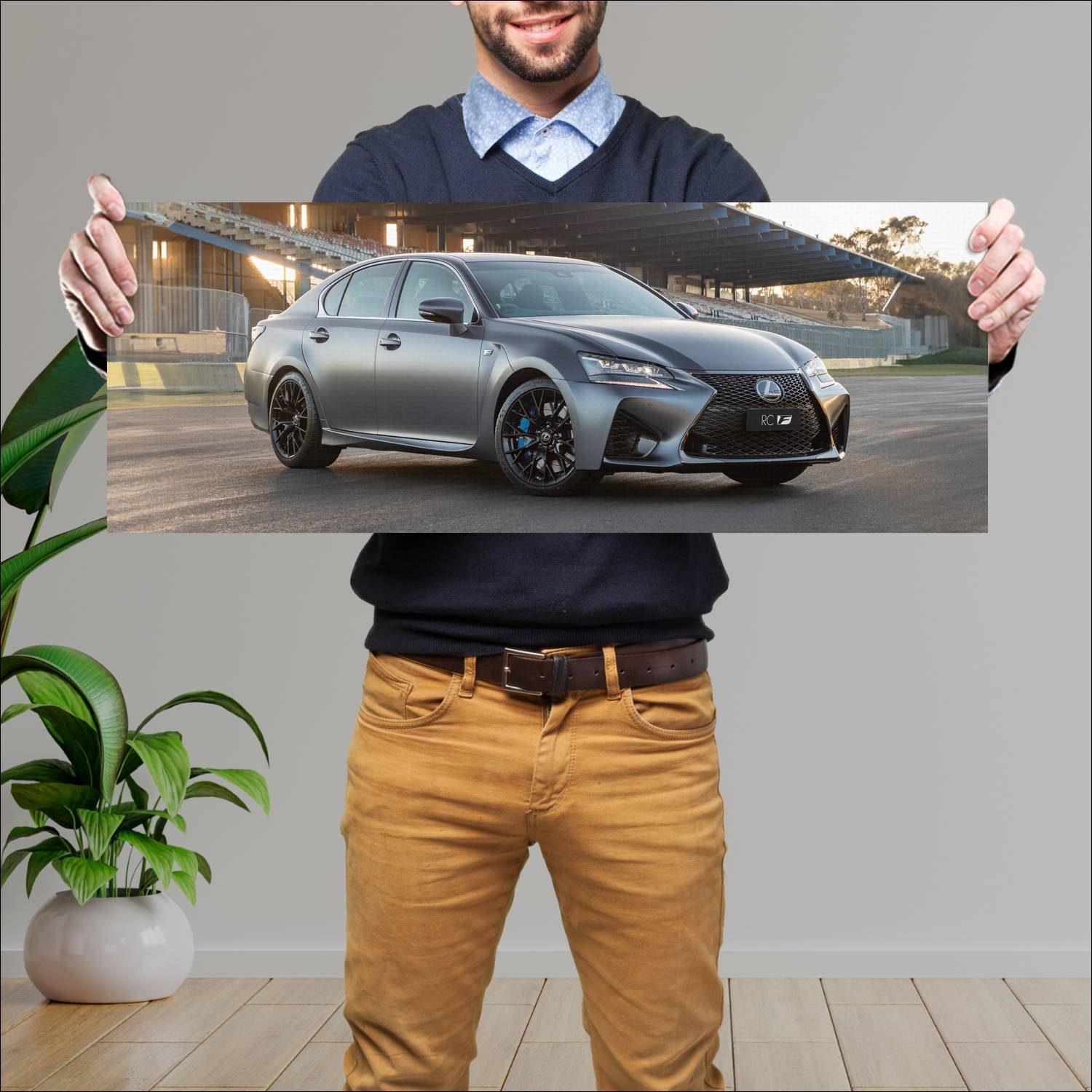 Cuadro grande 30x80cm 2018 lexus gs f 10th anniver 532 Lexus