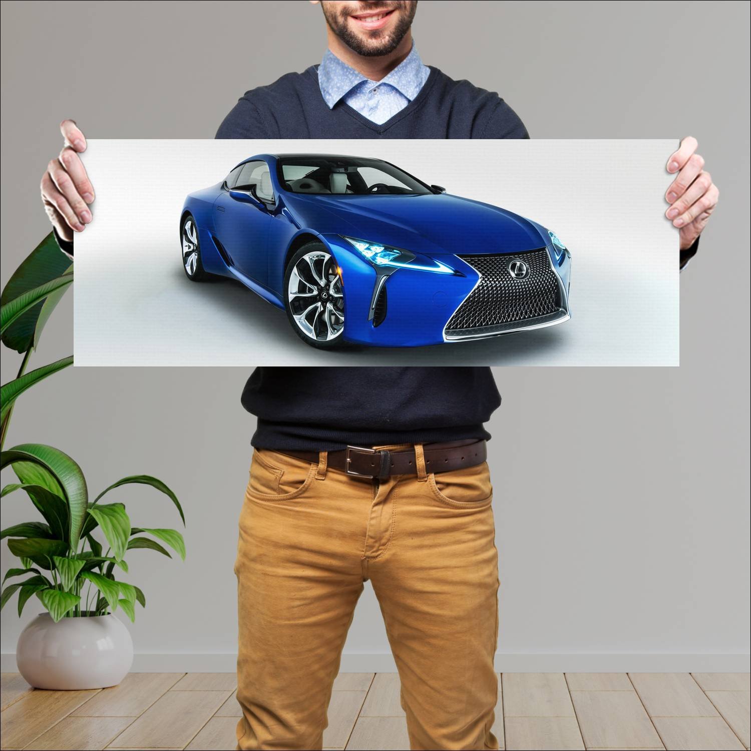 Cuadro grande 30x80cm 2018 lexus lc inspiration se 541 Lexus