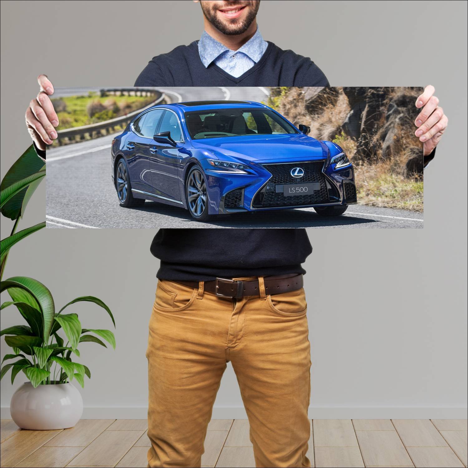 Cuadro grande 30x80cm 2018 lexus ls f sport au 775 550 Lexus