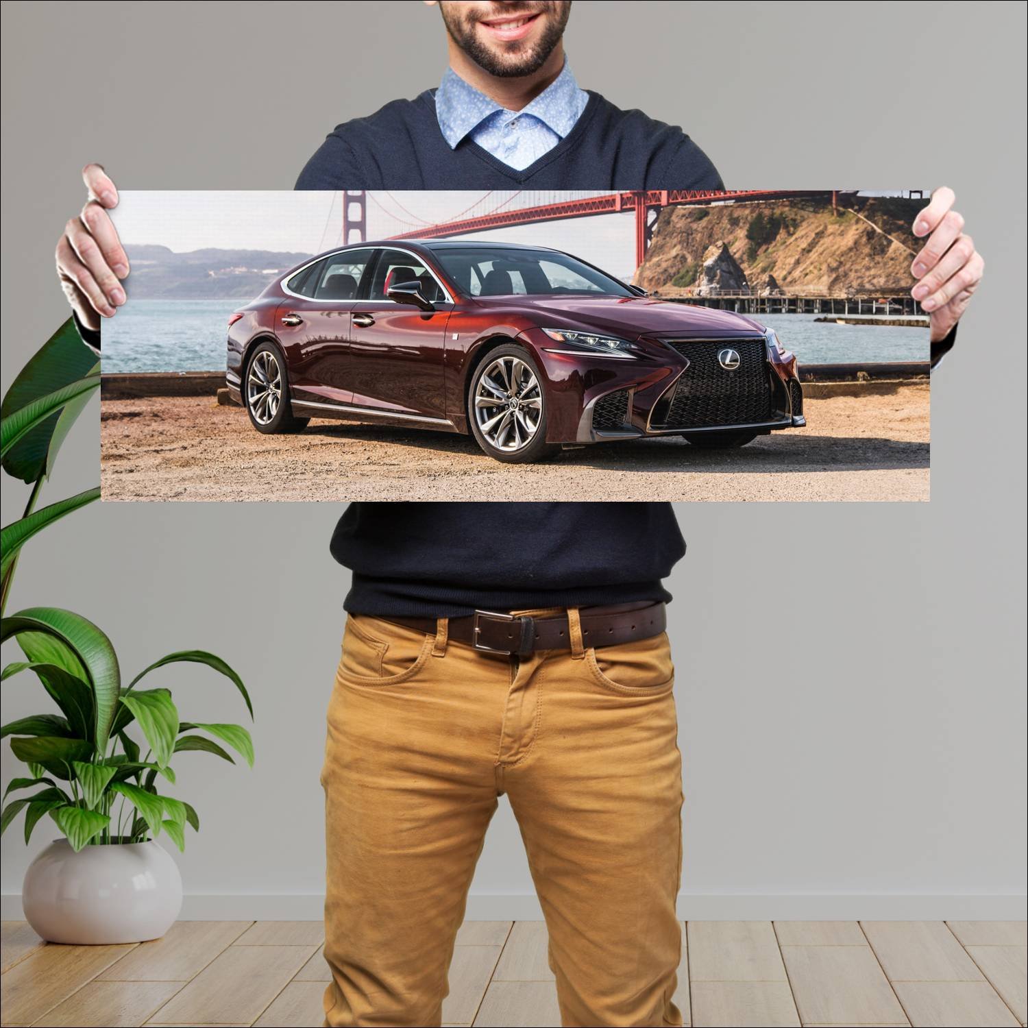 Cuadro grande 30x80cm 2018 lexus ls f sport us 727 552 Lexus