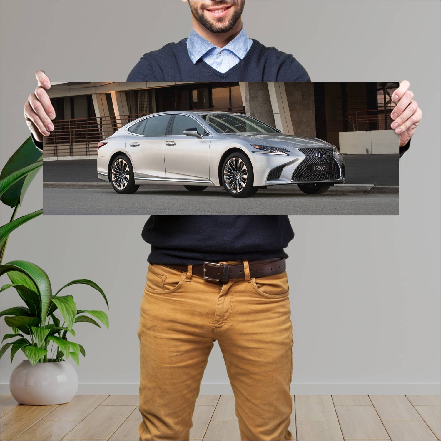 Cuadro grande 30x80cm 2018 lexus ls hybrid au Lexus