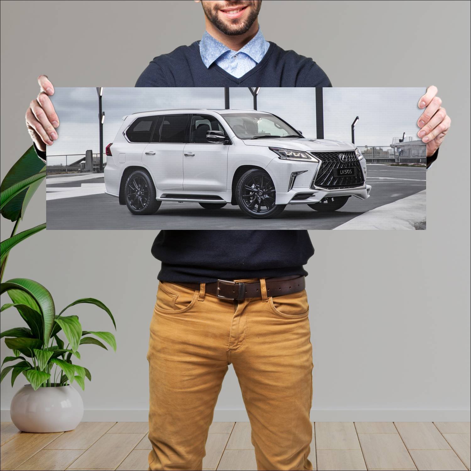 Cuadro grande 30x80cm 2018 lexus lx s au auto 563 Lexus