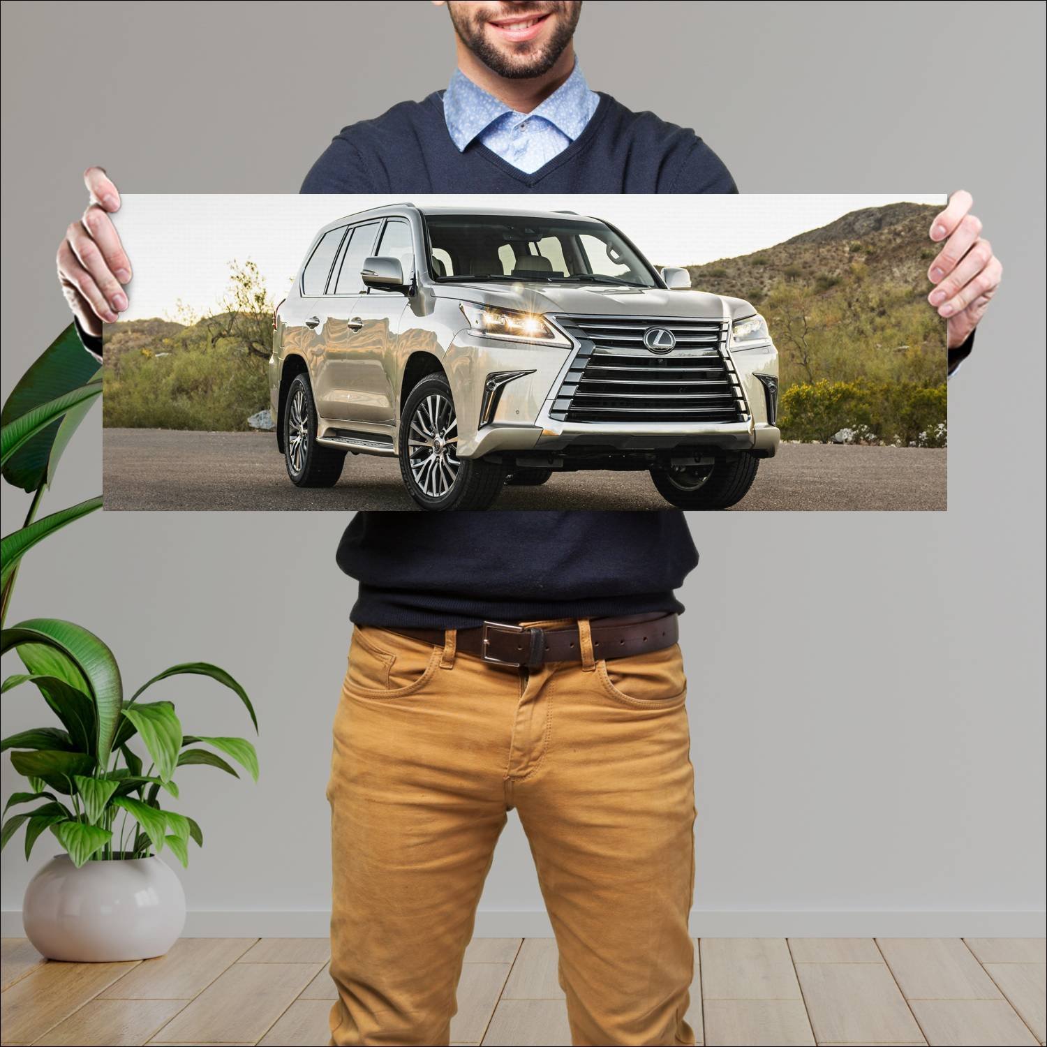 Cuadro grande 30x80cm 2018 lexus lx two row auto 564 Lexus