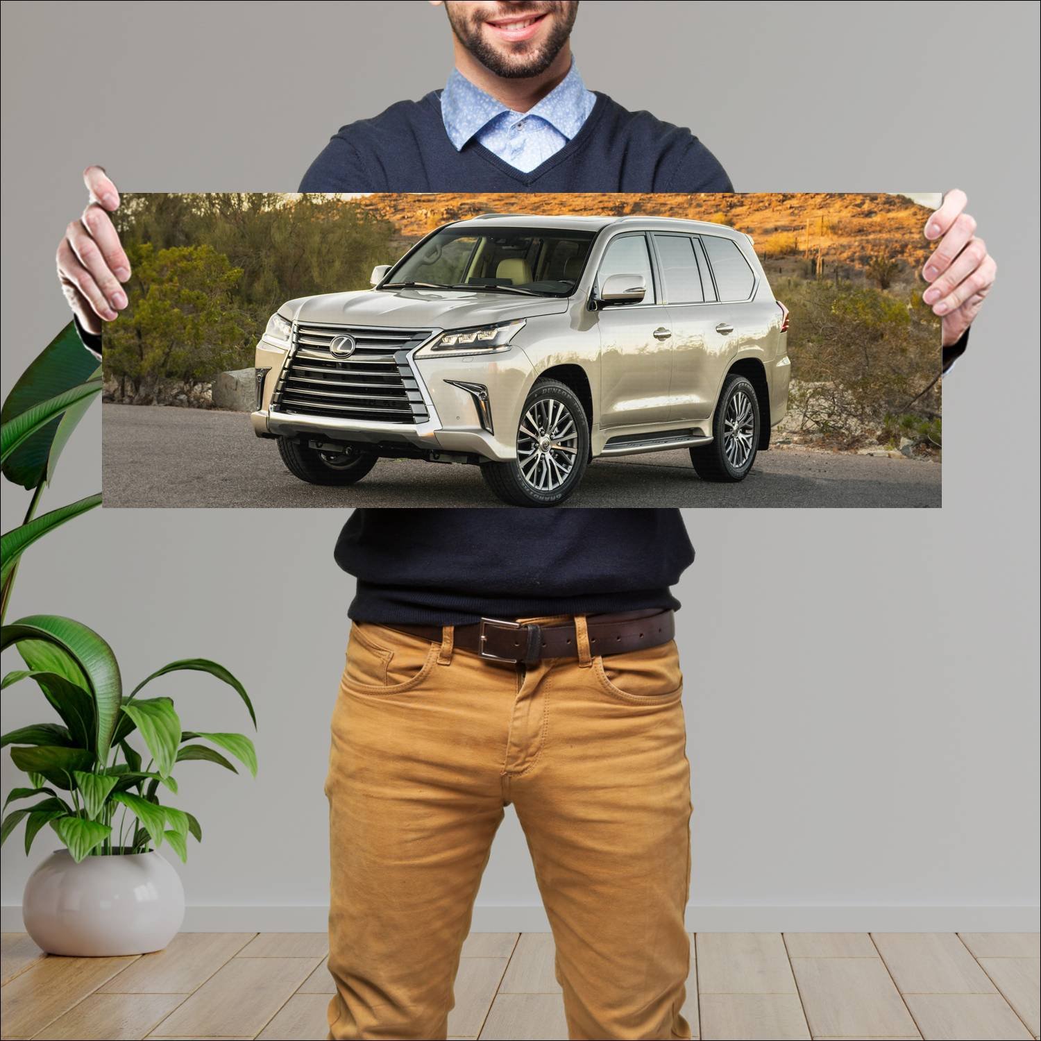 Cuadro grande 30x80cm 2018 lexus lx two row auto 565 Lexus