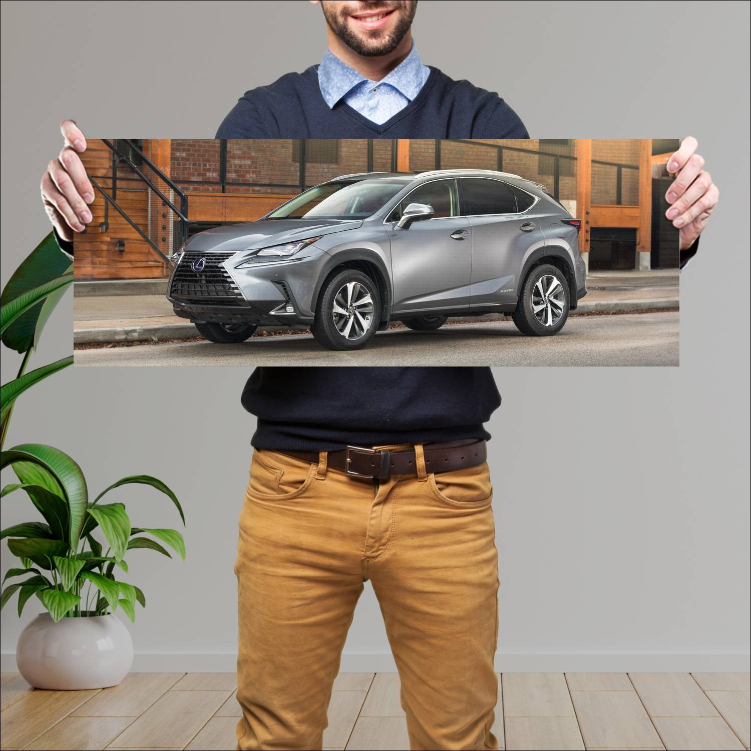 Cuadro grande 30x80cm 2018 lexus nx hybrid us Lexus