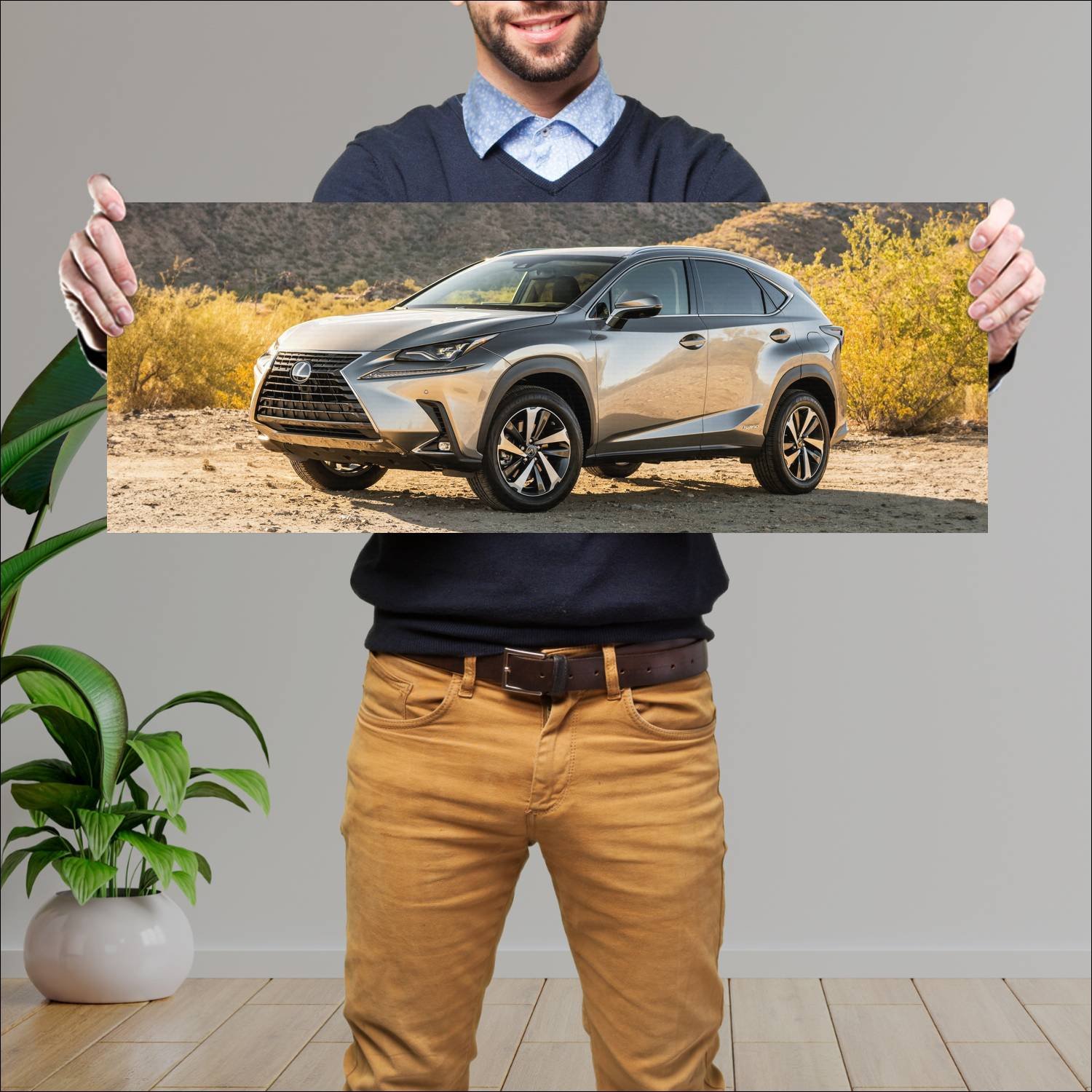 Cuadro grande 30x80cm 2018 lexus nx hybrid us Lexus