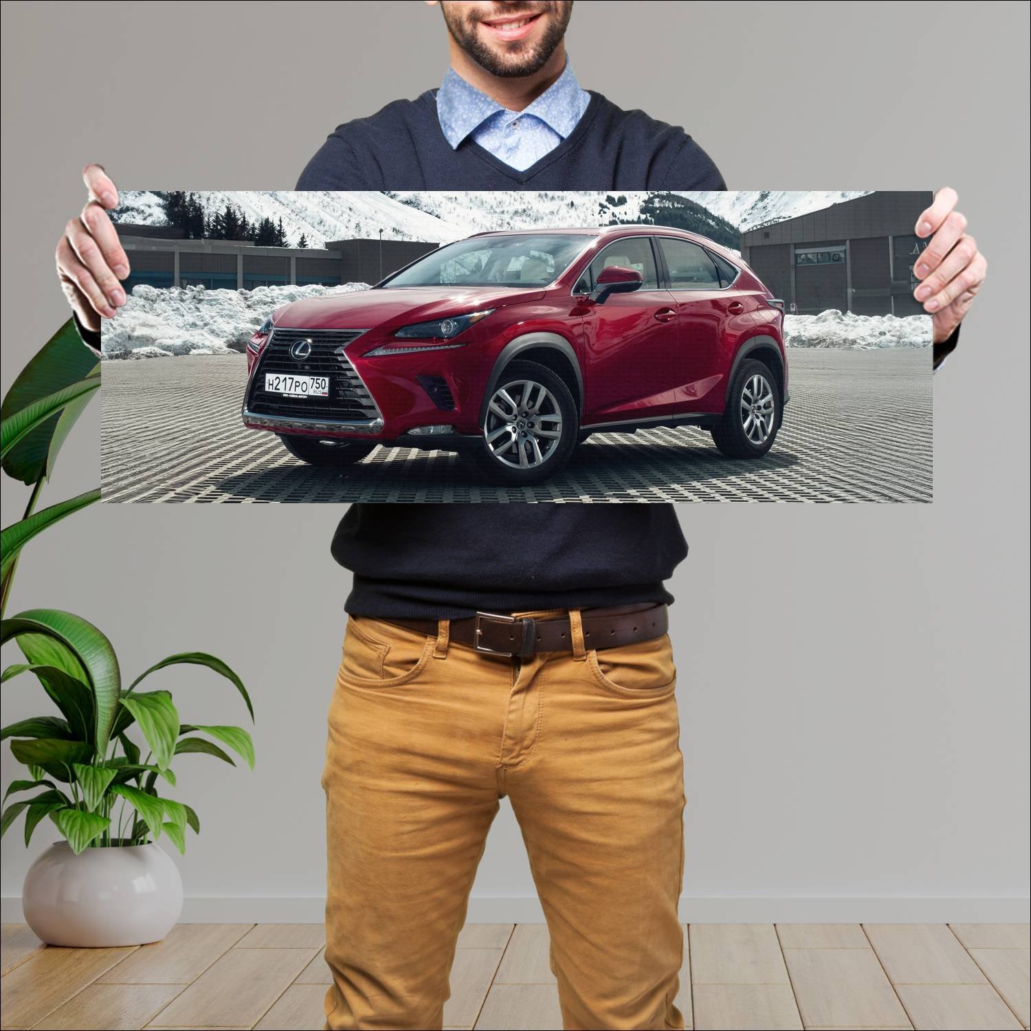 Cuadro grande 30x80cm 2018 lexus nx ru auto 570 Lexus