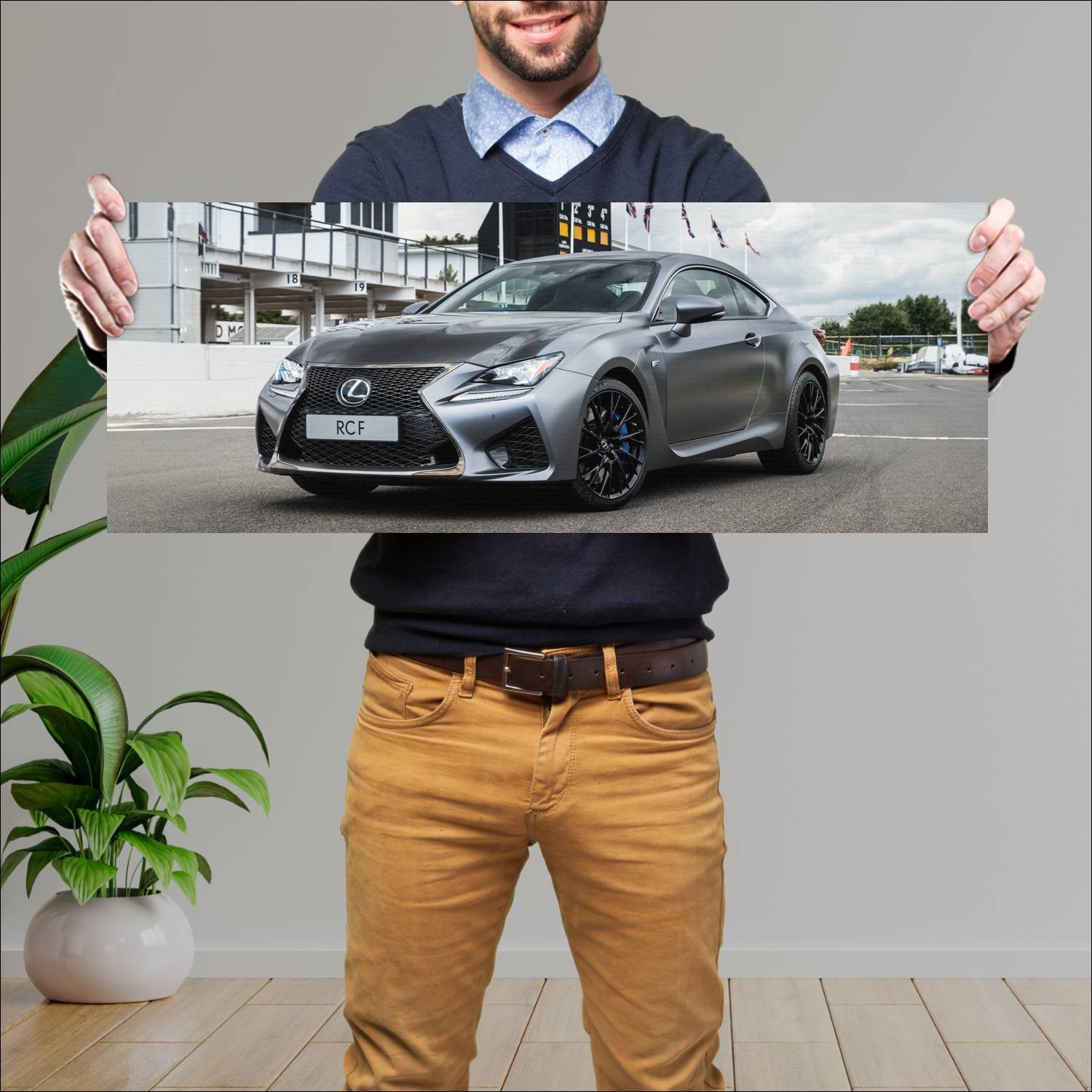 Cuadro grande 30x80cm 2018 lexus rc f 10th anniver 571 Lexus