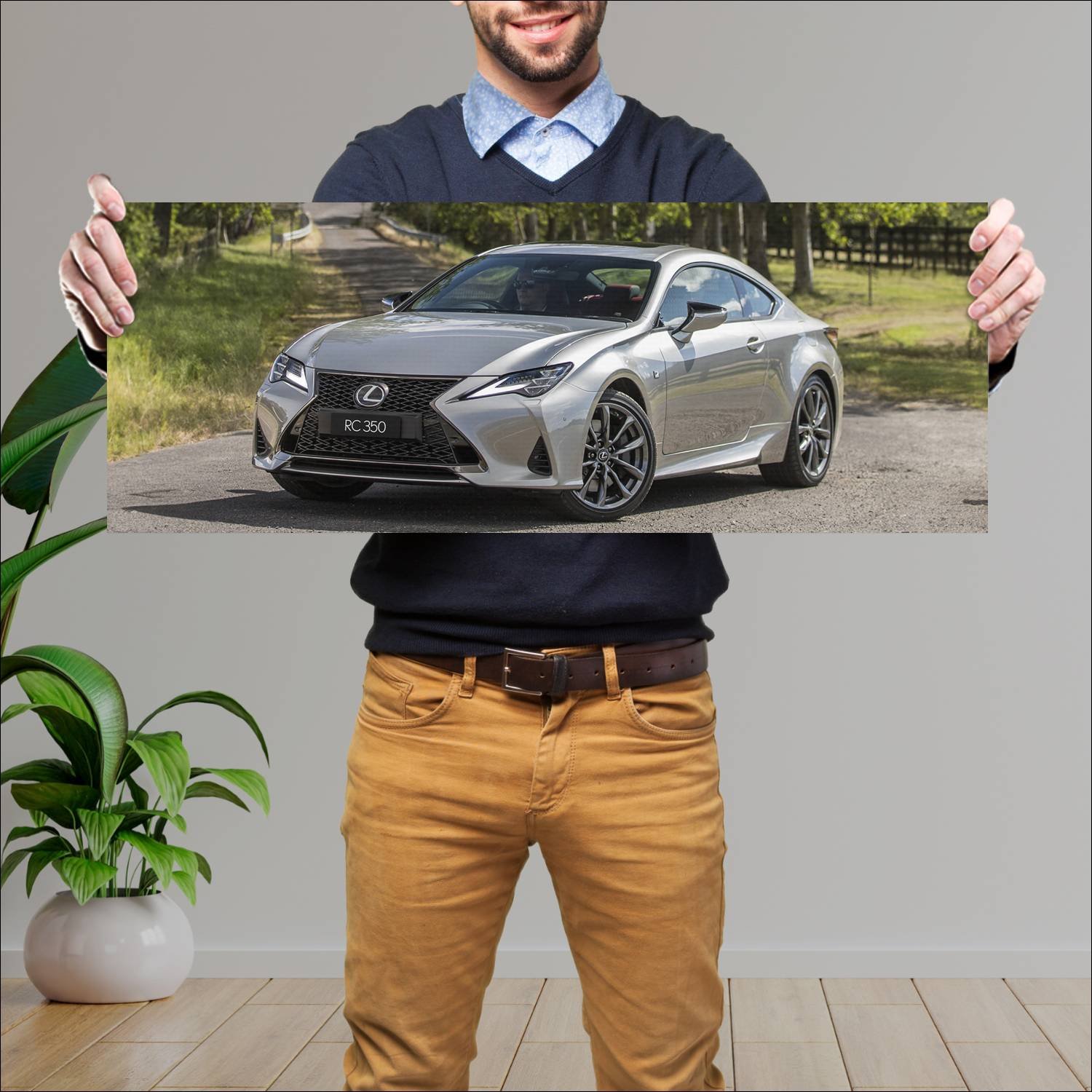 Cuadro grande 30x80cm 2018 lexus rc f sport au 853 573 Lexus