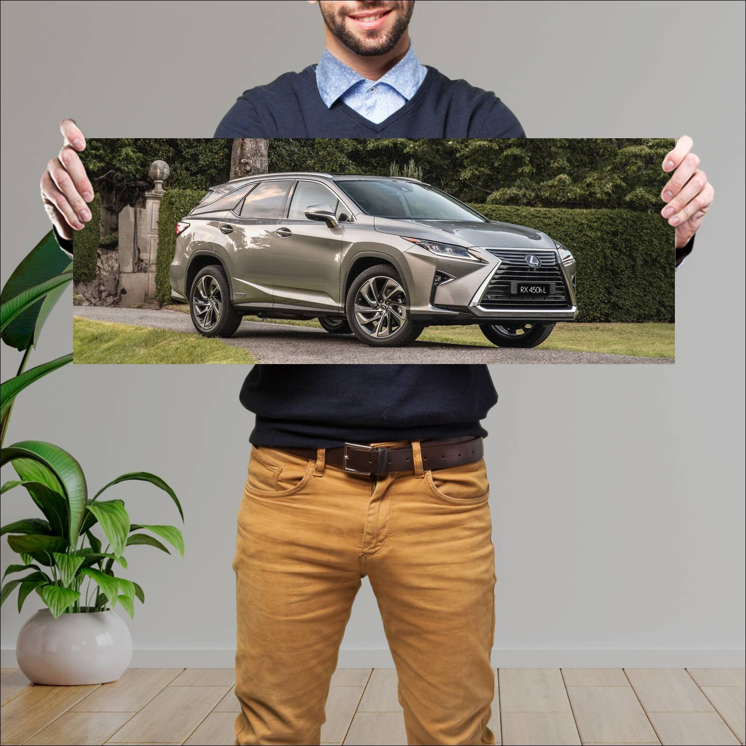 Cuadro grande 30x80cm 2018 lexus rx hybrid lwb au 580 Lexus