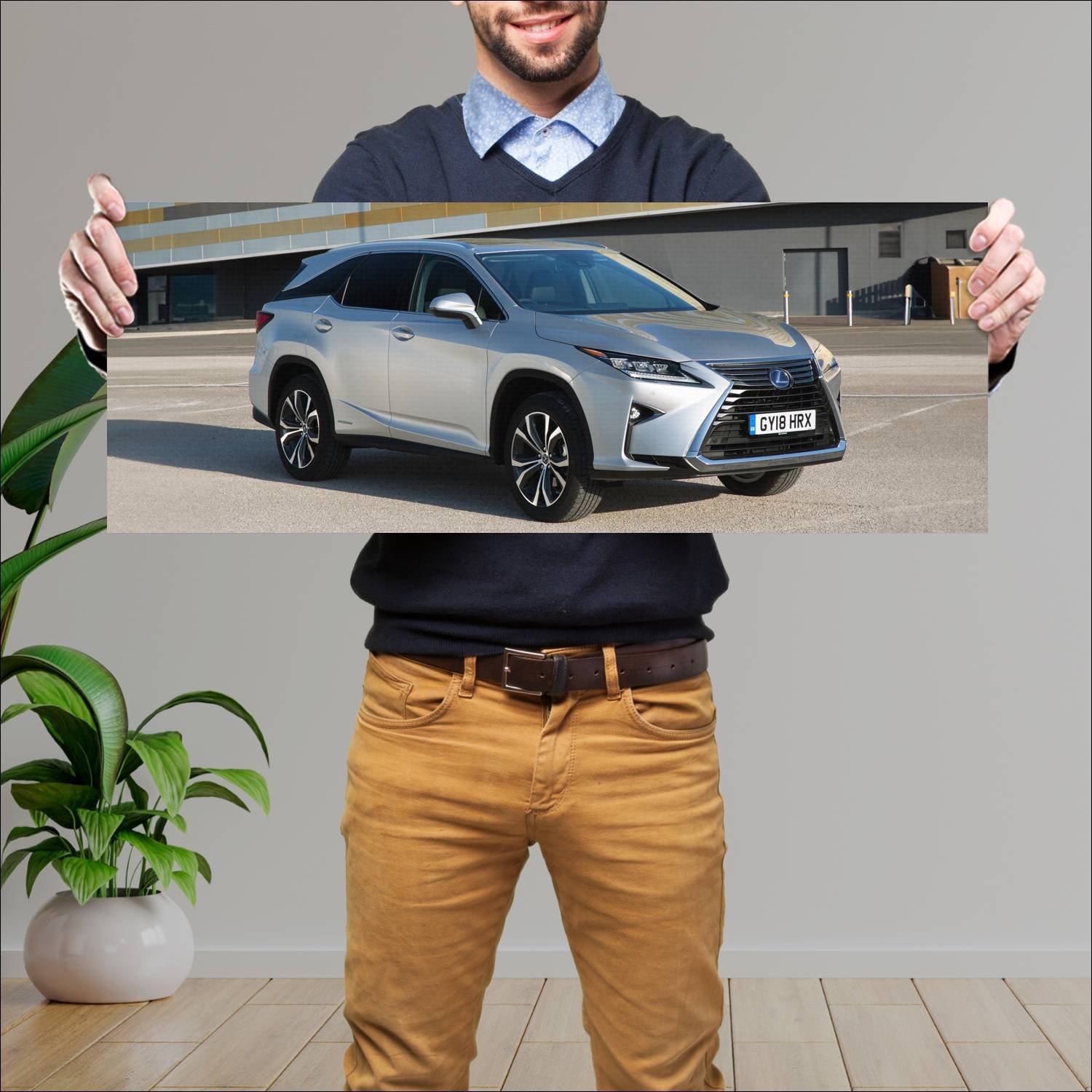 Cuadro grande 30x80cm 2018 lexus rx hybrid lwb uk 581 Lexus